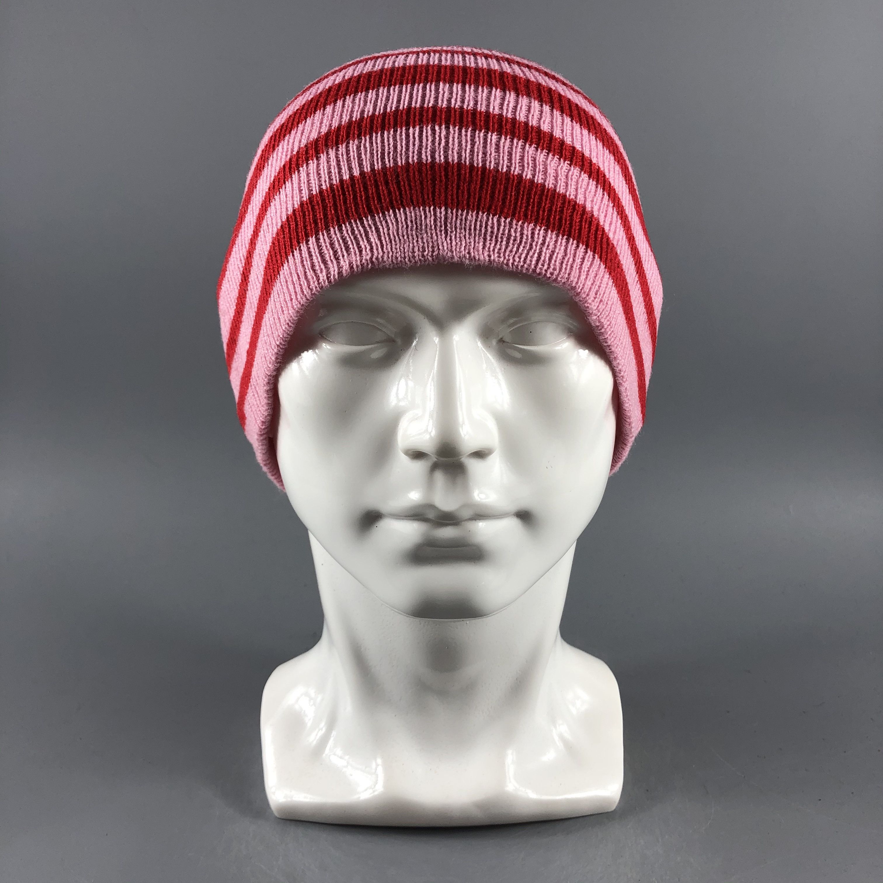 Other × Vintage Womens Unknown Stripe Beanie Snow Hat Snow Cap -D360 Size ONE SIZE - 2 Thumbnail