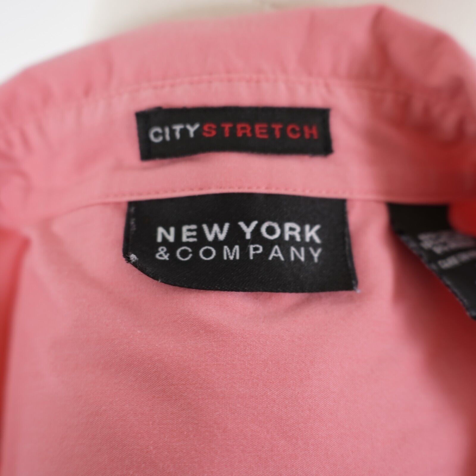 Designer New York & Company City Stretch Pink Large Collared Fitted B Size L / US 10 / IT 46 - 6 Thumbnail