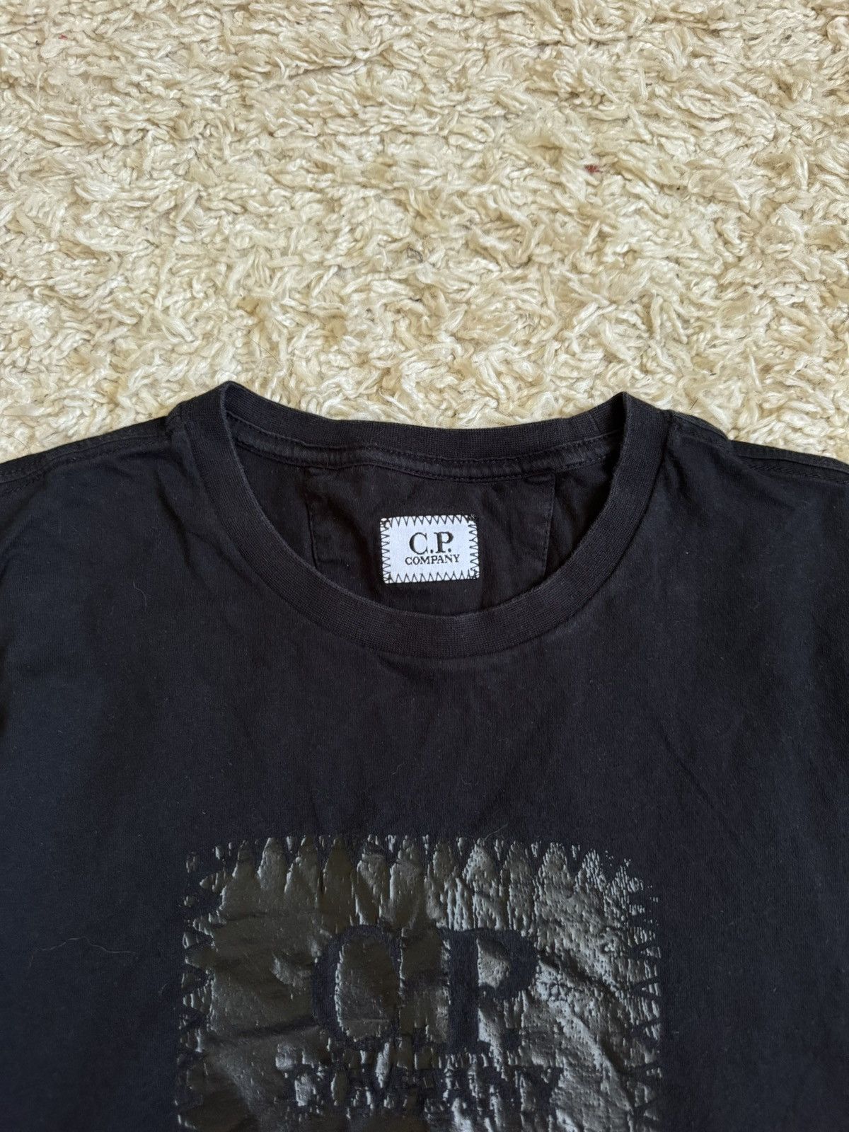 C.P. Company C.P Company Black T-Shirt Big Logo Size US S / EU 44-46 / 1 - 3 Thumbnail