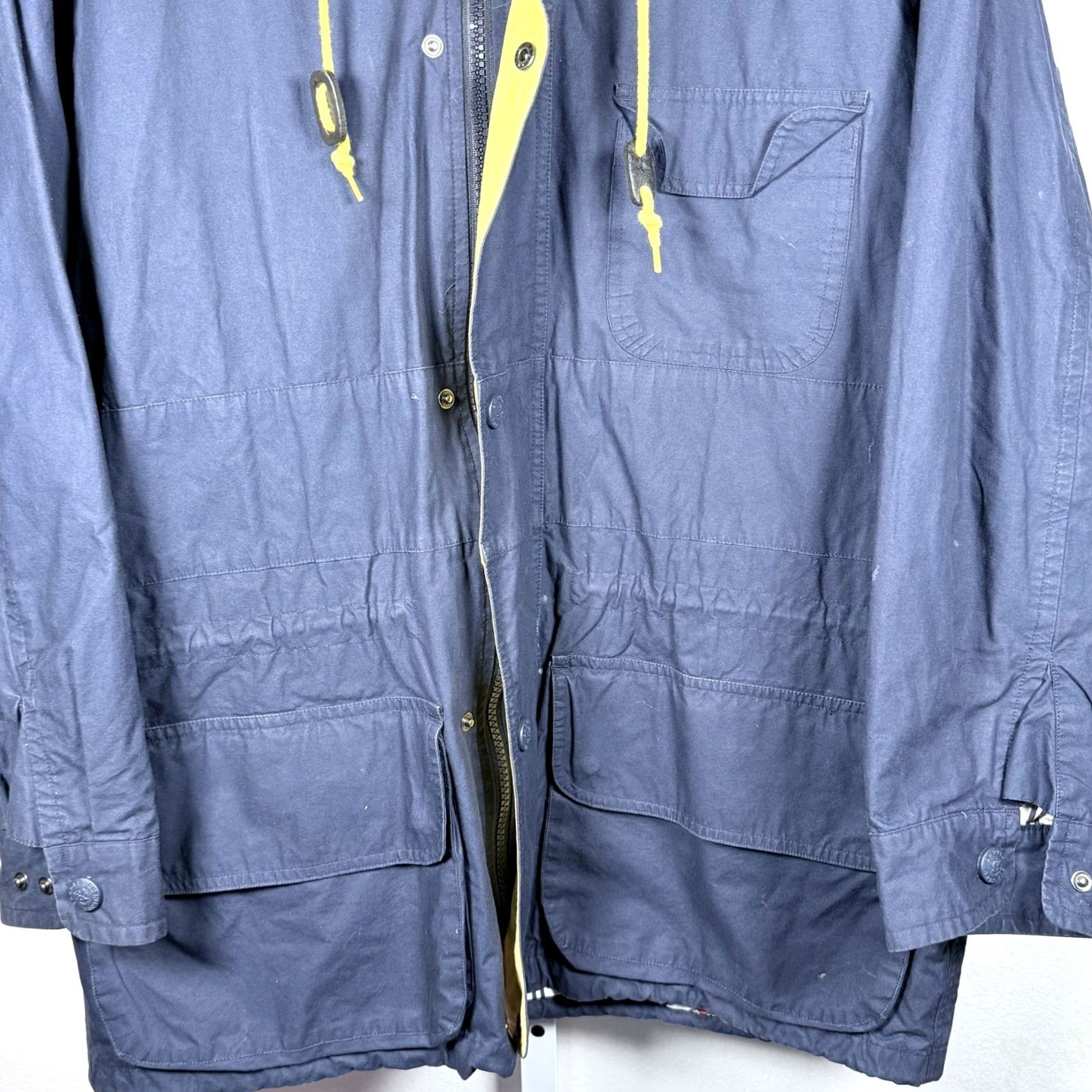 Brooks Brothers Brooks Brothers Jacket Navy Blue Pockets Snap Full Zip Men Large Parka Nautical Patterning? Size US L / EU 52-54 / 3 - 7 Thumbnail