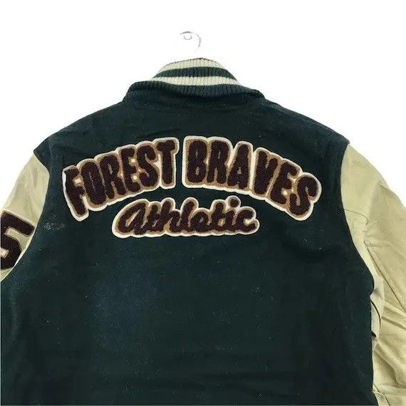 Japanese Brand Vtg OILCAKE JAPAN Forest Braves Varsity Jacket Baseball Size US L / EU 52-54 / 3 - 4 Thumbnail