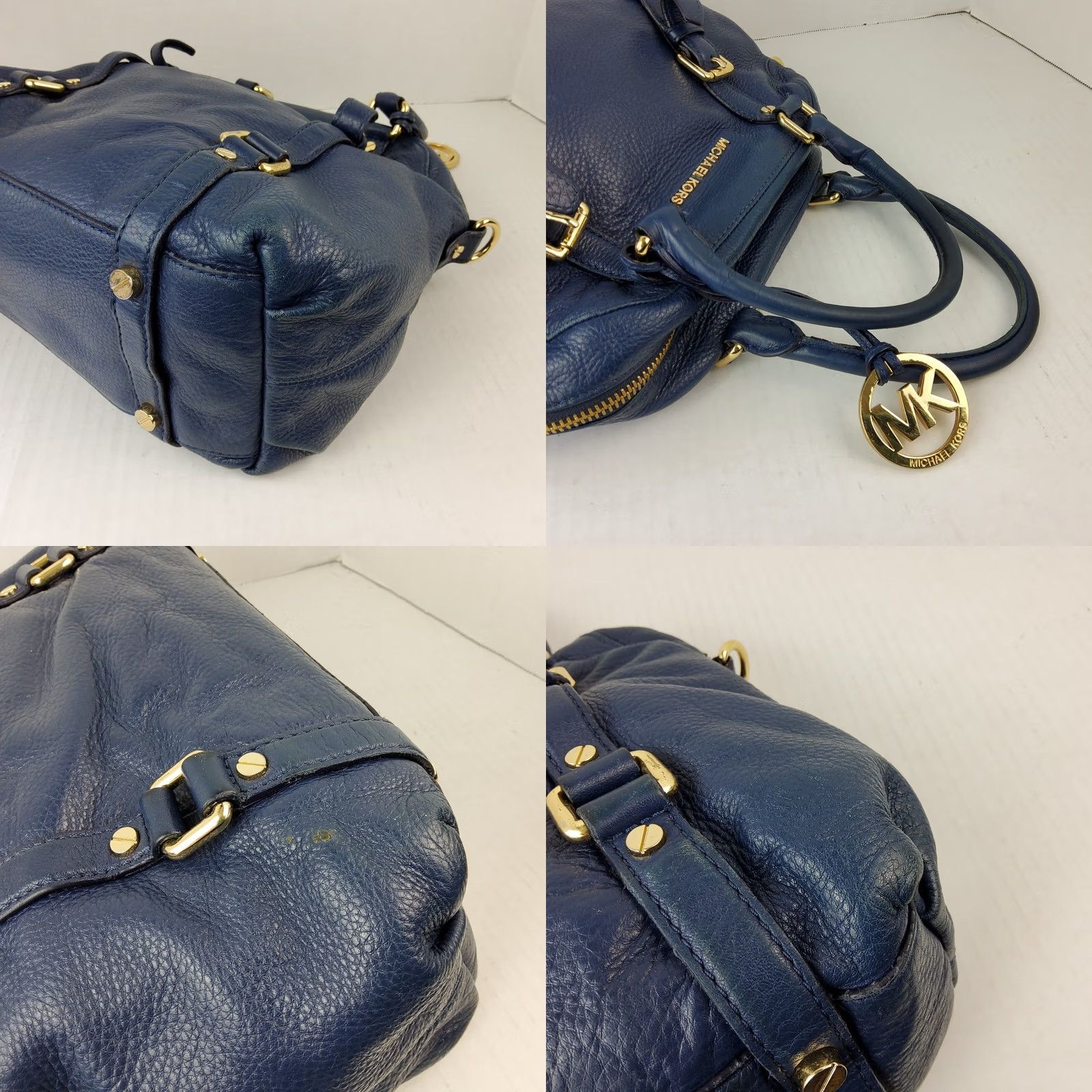 Michael Kors Michael Kors Pebbled Leather Satchel Convertible Shoulder Handbag Purse Women Pebbles Leather Exterior Size ONE SIZE - 8 Thumbnail