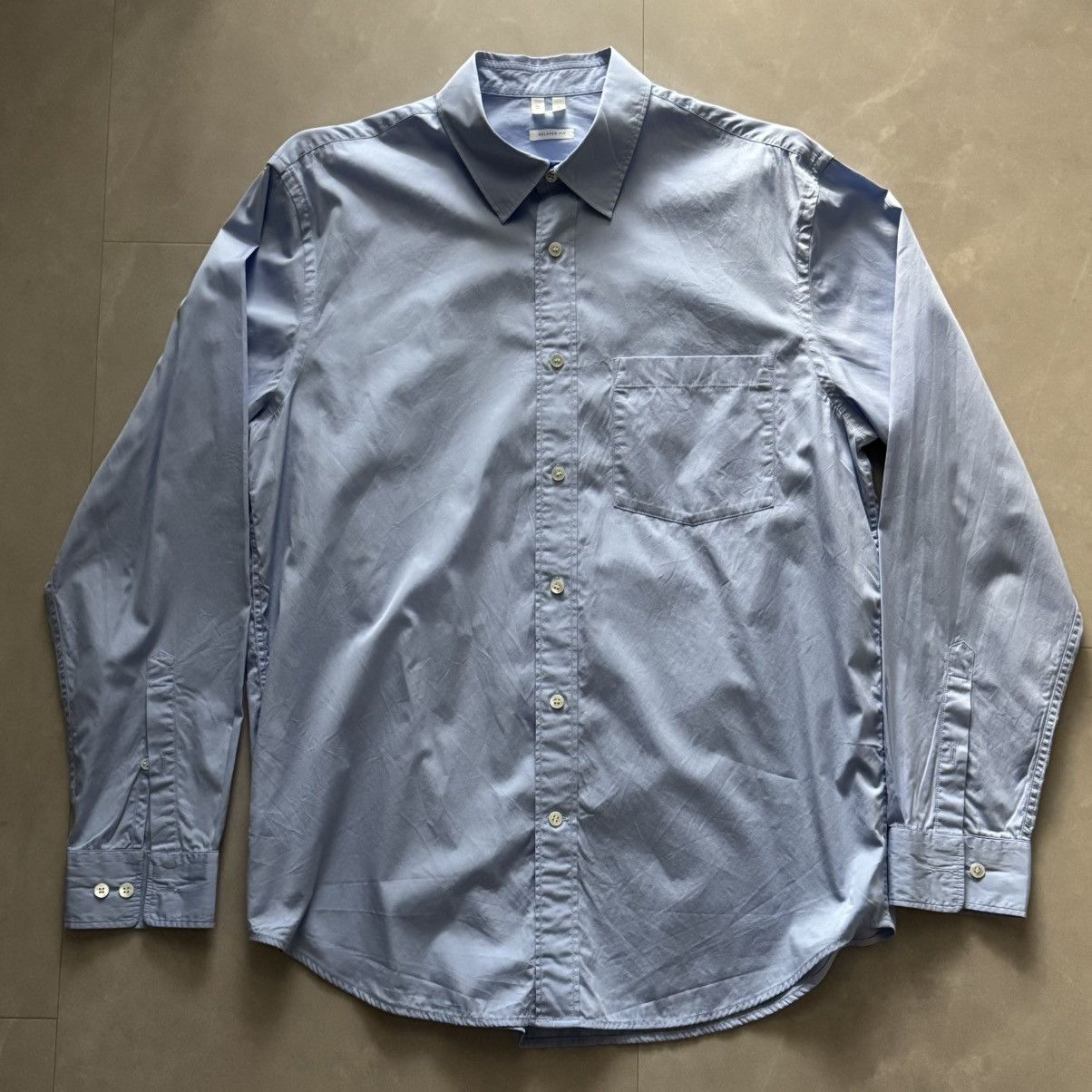 Arket Arket Relaxed Poplin Shirt Blue 48 Size US M / EU 48-50 / 2 - 1 Thumbnail
