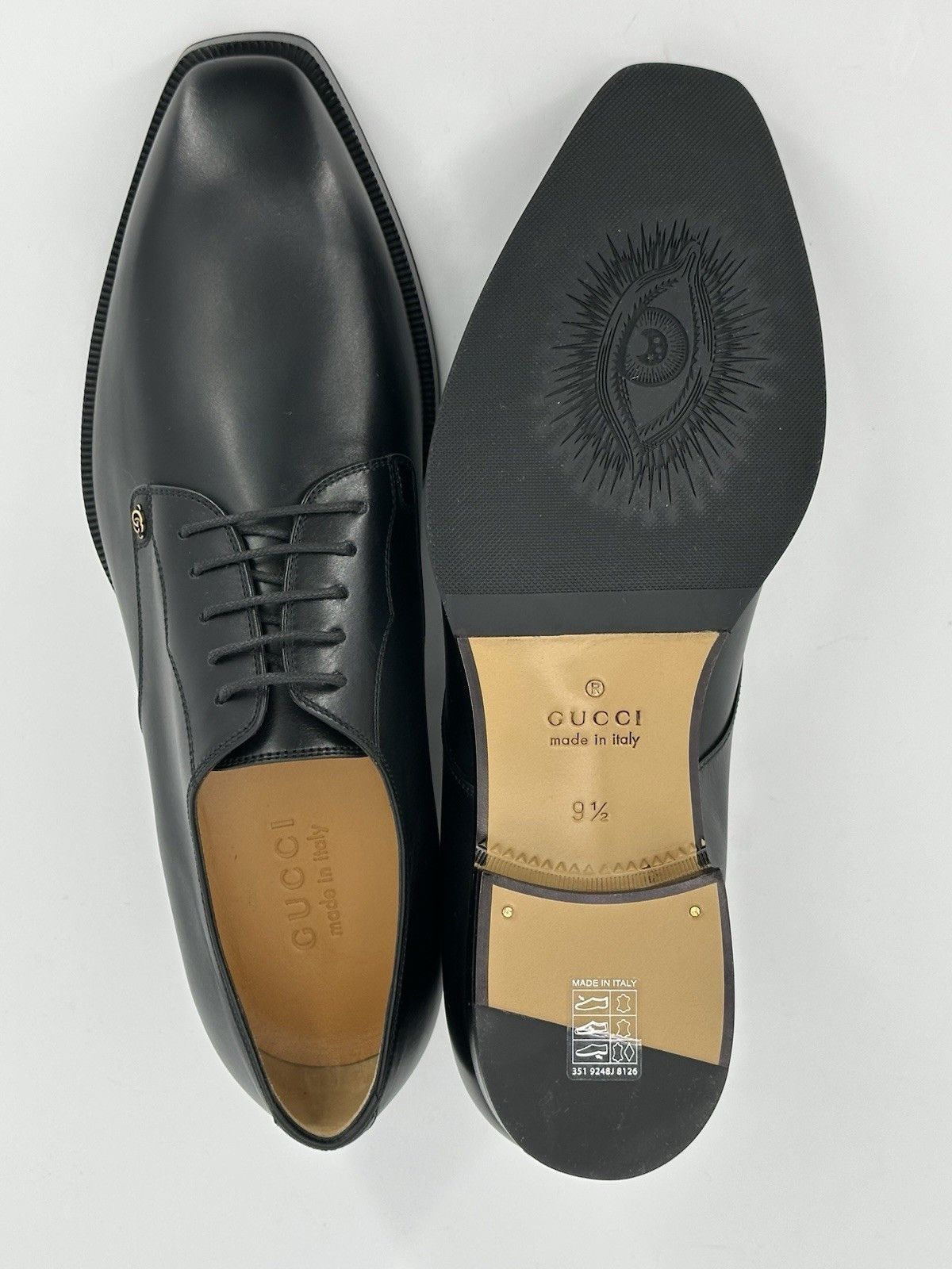 Gucci New Gucci Men's Elegant DoubleG Size-US-10,5/UK-9,5/EU-43,5 Size US 10.5 / EU 43-44 - 9 Thumbnail