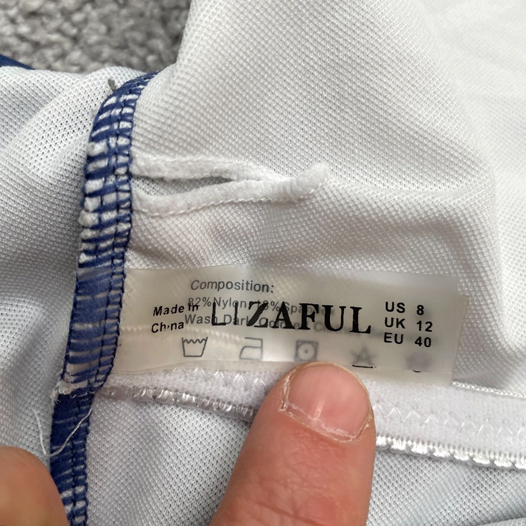 ZAFUL Zaful BikiniTop Adult 8 Blue Crossback Tie Front Racerback Beach Women Size M / US 6-8 / IT 42-44 - 5 Thumbnail