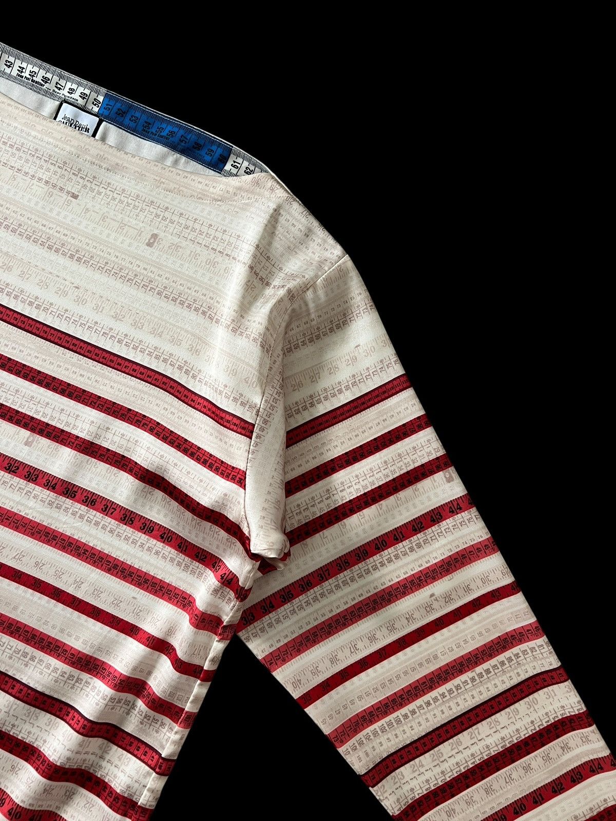 Jean Paul Gaultier Jean Paul Gaultier Tape Boat Neck Tops Size M / US 6-8 / IT 42-44 - 5 Thumbnail