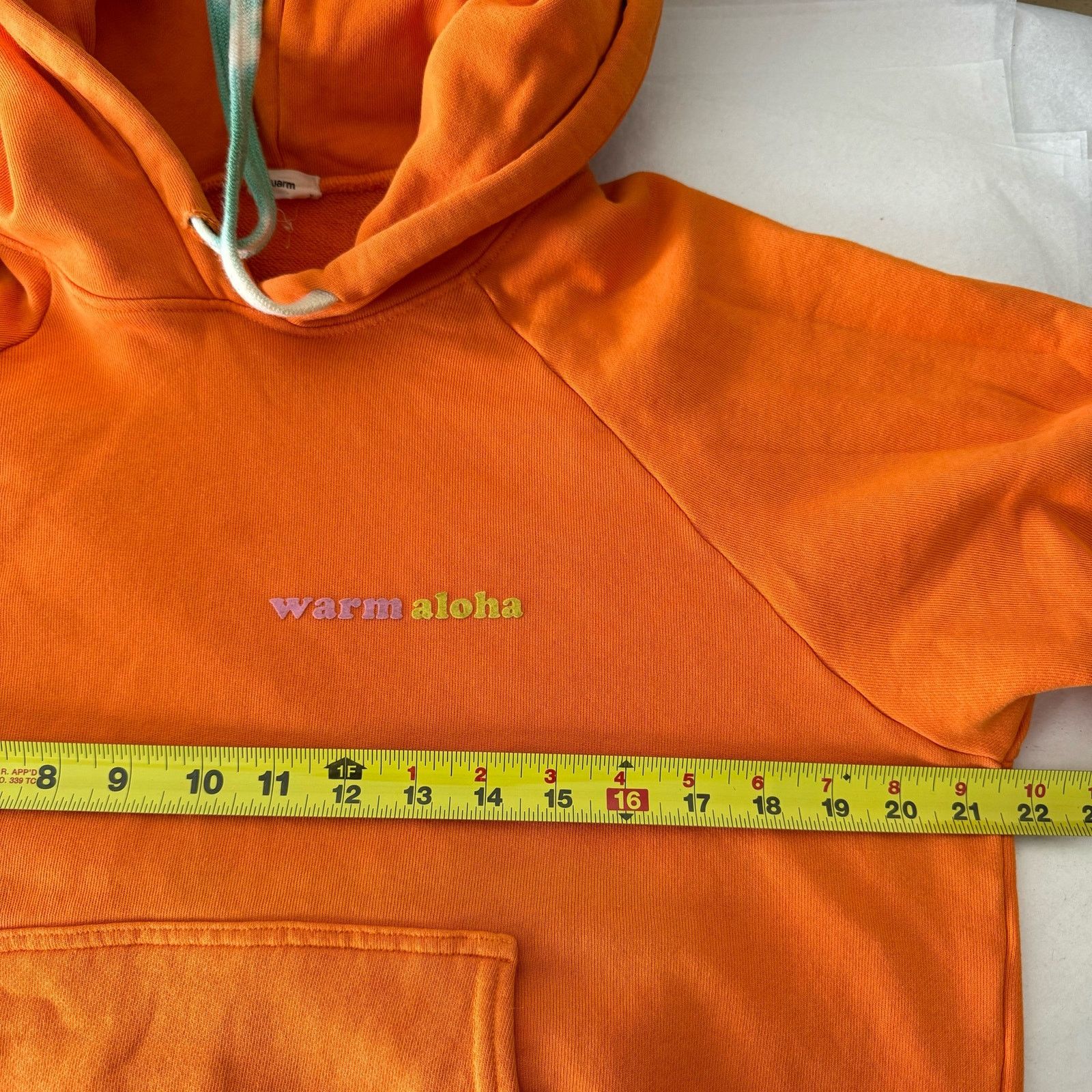 Other WARM "Warm Aloha" Orange Hoodie Sweatshirt Size Medium Size M / US 6-8 / IT 42-44 - 5 Thumbnail