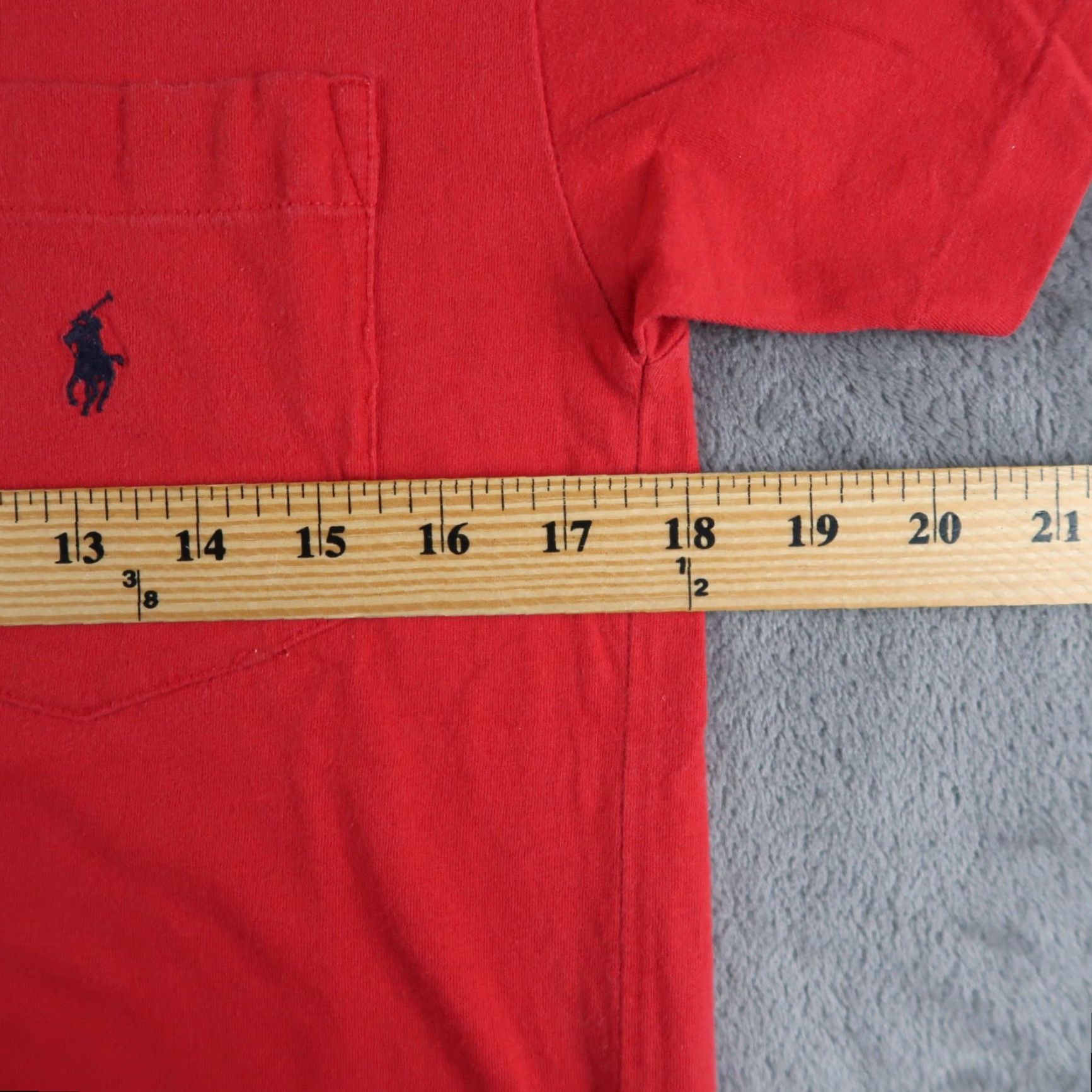 Polo Ralph Lauren VINTAGE Polo Ralph Lauren Polo Sport Red T Shirt M Medium Pony Shirt Mens 90s Size US L / EU 52-54 / 3 - 5 Thumbnail