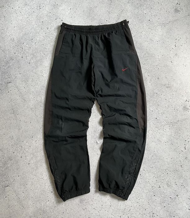 Nike Vintage y2k baggy Nike fit black track pants swoosh