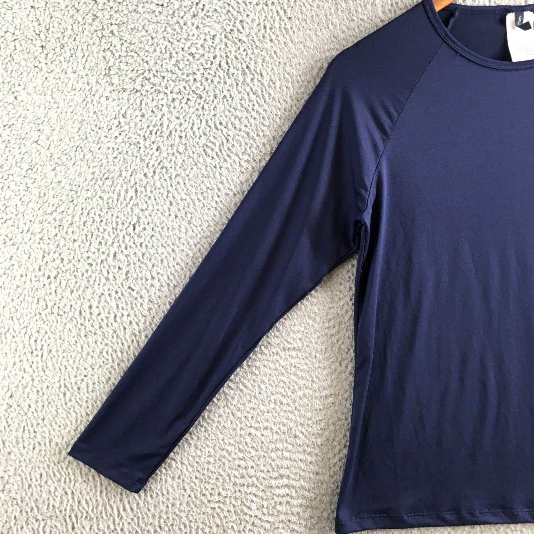 Nautica Nautica Rash Guard Swim Shirt Womens Medium Blue Crew Neck Pullover Long Sleeve Swimsuit Top Size M / US 6-8 / IT 42-44 - 4 Thumbnail