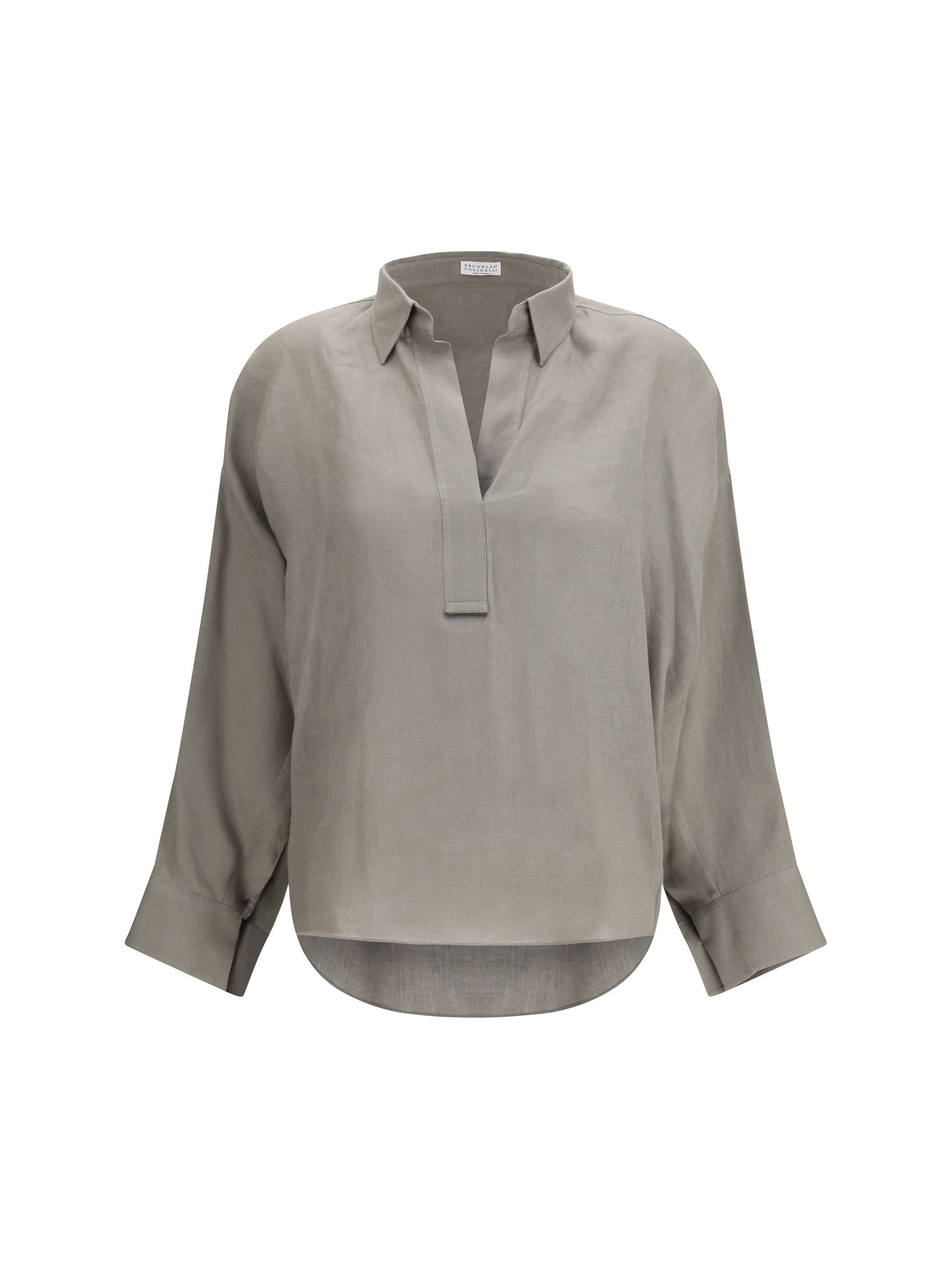 Brunello Cucinelli V-neck Blouse Size S / US 4 / IT 40 - 1 Thumbnail