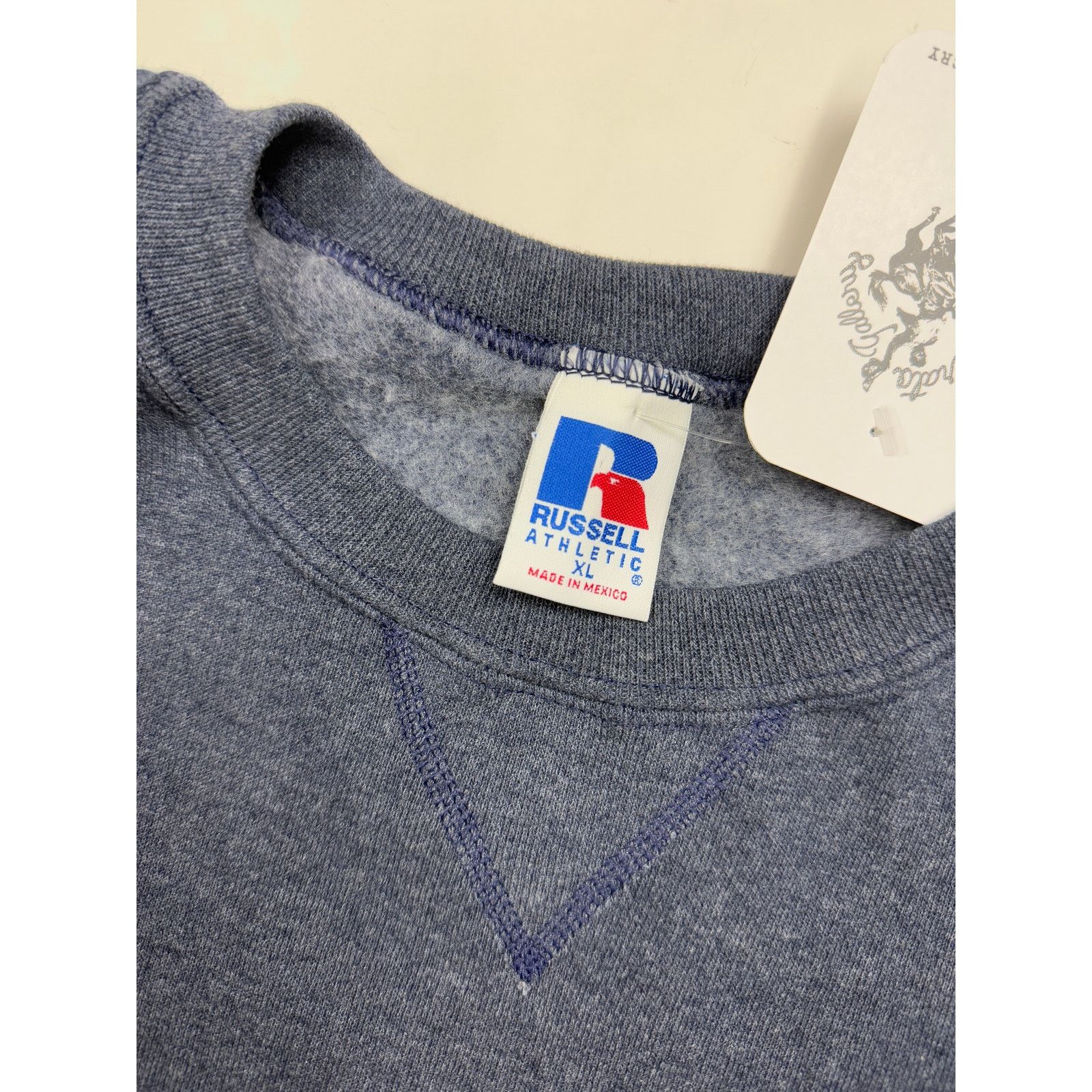 Vintage Vintage Russell Athletic Crewneck Sweatshirt XL Blue Size US XL / EU 56 / 4 - 3 Thumbnail