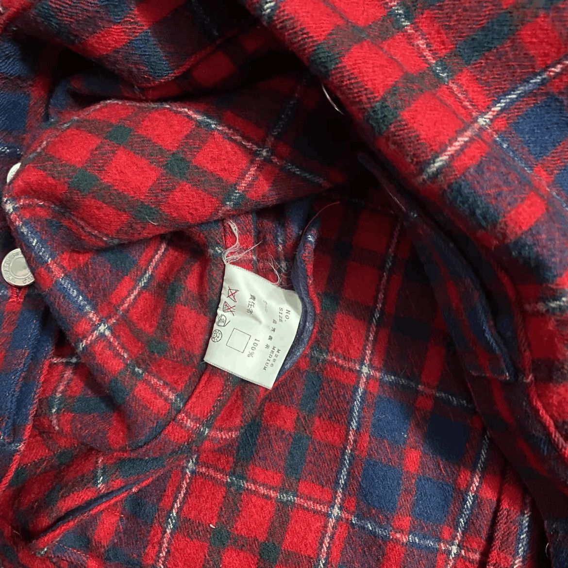 Undercover Undercover 02AW Undercoverism Red & Blue Plaid Jacket Size US M / EU 48-50 / 2 - 3 Thumbnail
