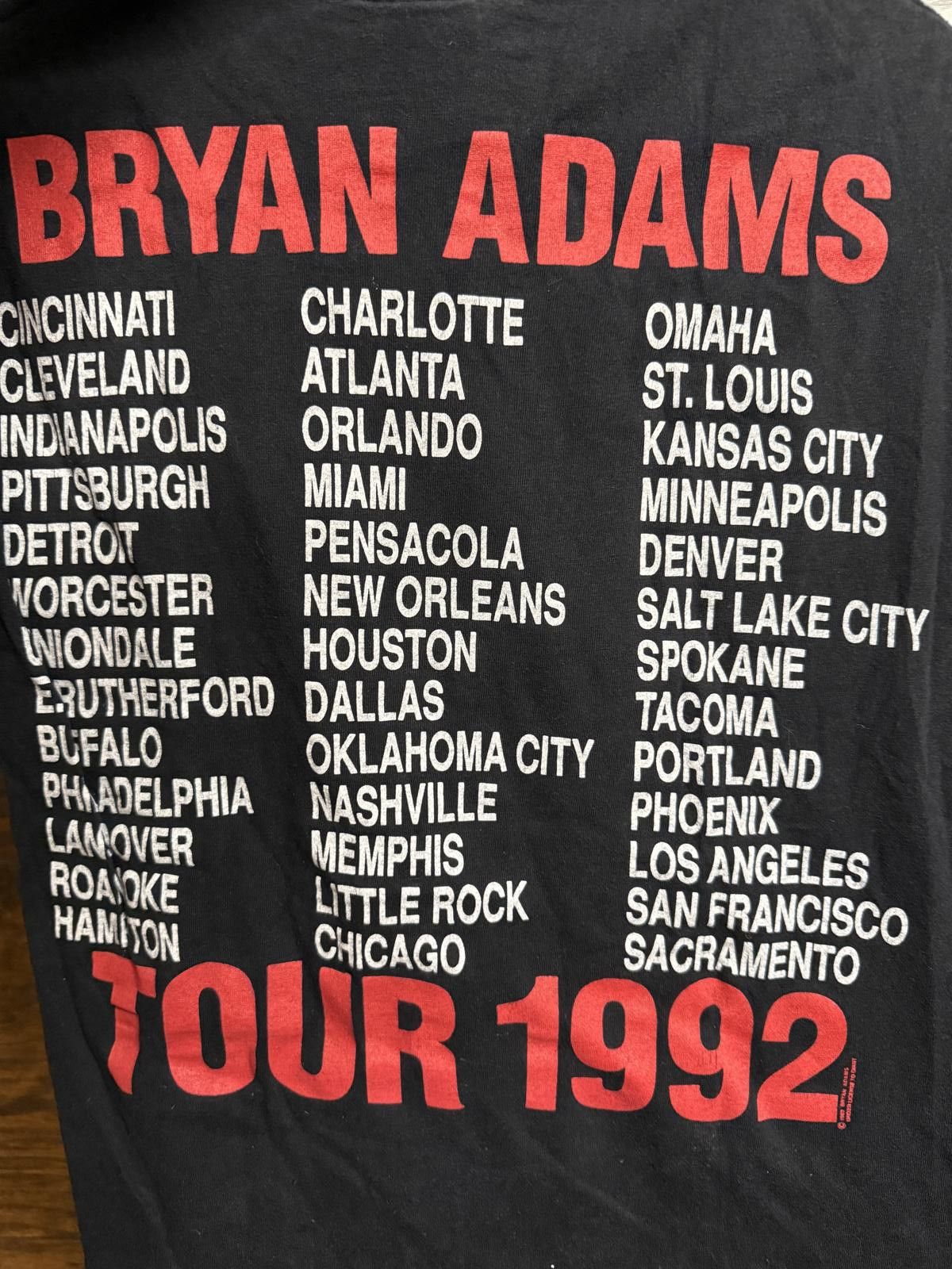 Mtv VTG Bryan Adams T-shirt Waking Up The World Tour 1992 Tee Size US M / EU 48-50 / 2 - 5 Thumbnail
