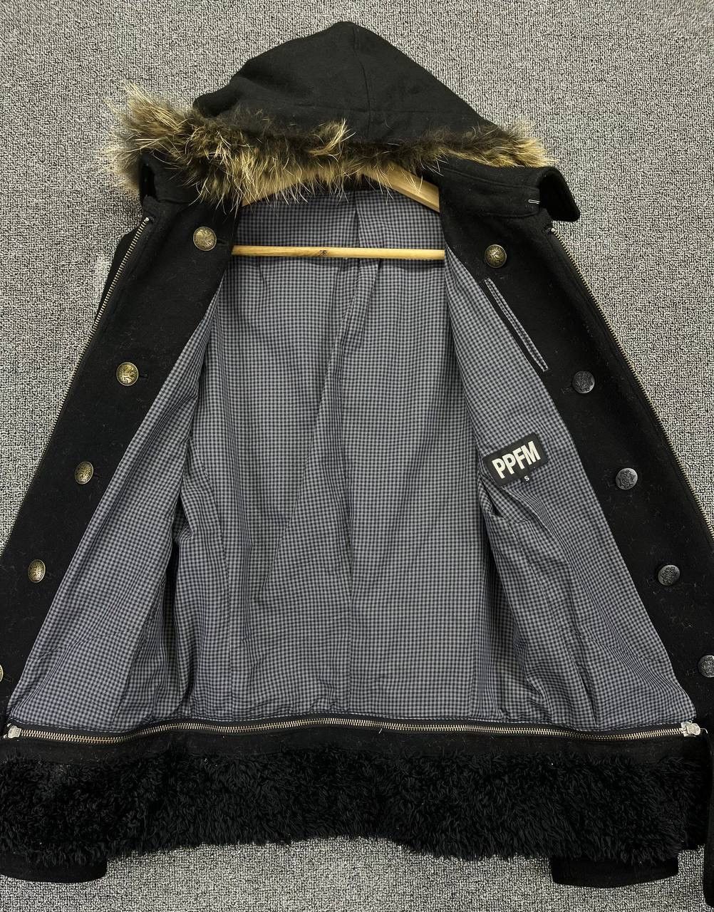 PPFM Vintage PPFM Fur Hoodie Punk Style Wool Jacket Size US S / EU 44-46 / 1 - 8 Thumbnail