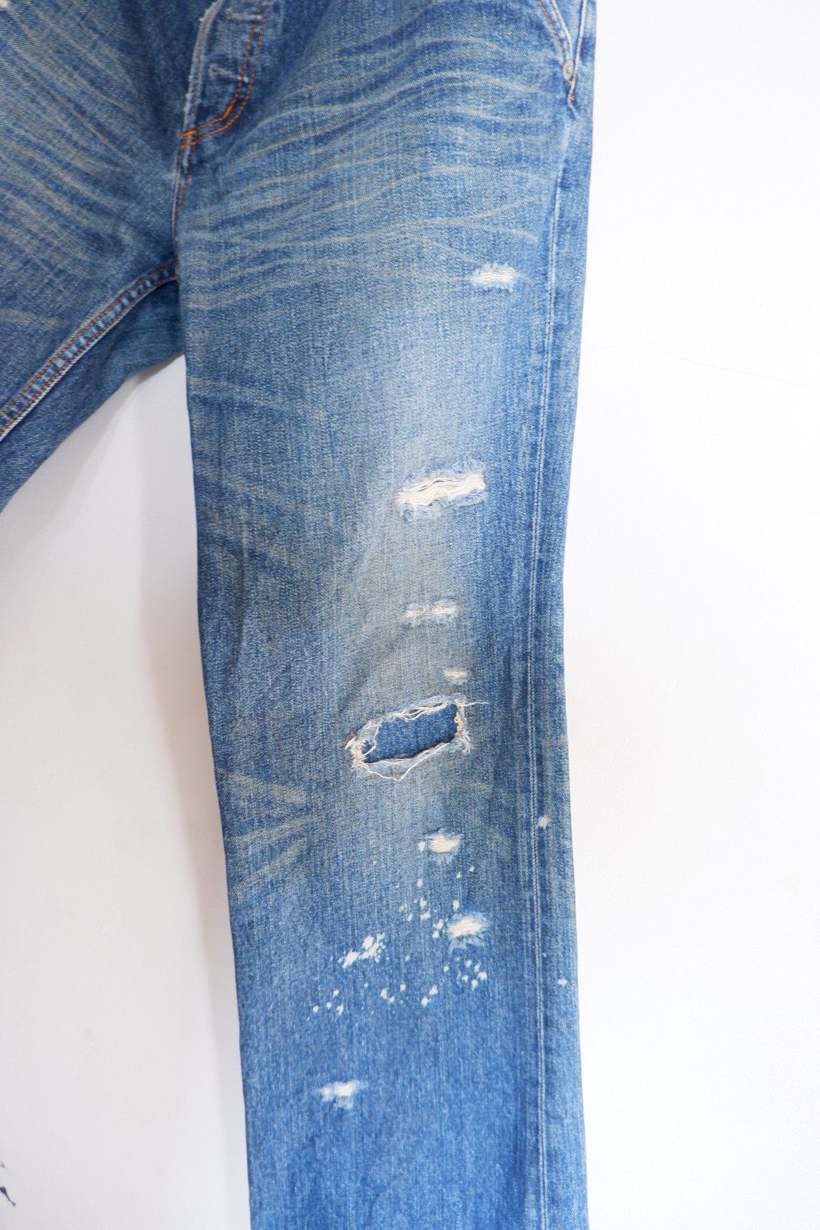 If Six Was Nine Vintage Joseph Homme Distressed Buckle Back Jeans Size US 34 / EU 50 - 5 Thumbnail