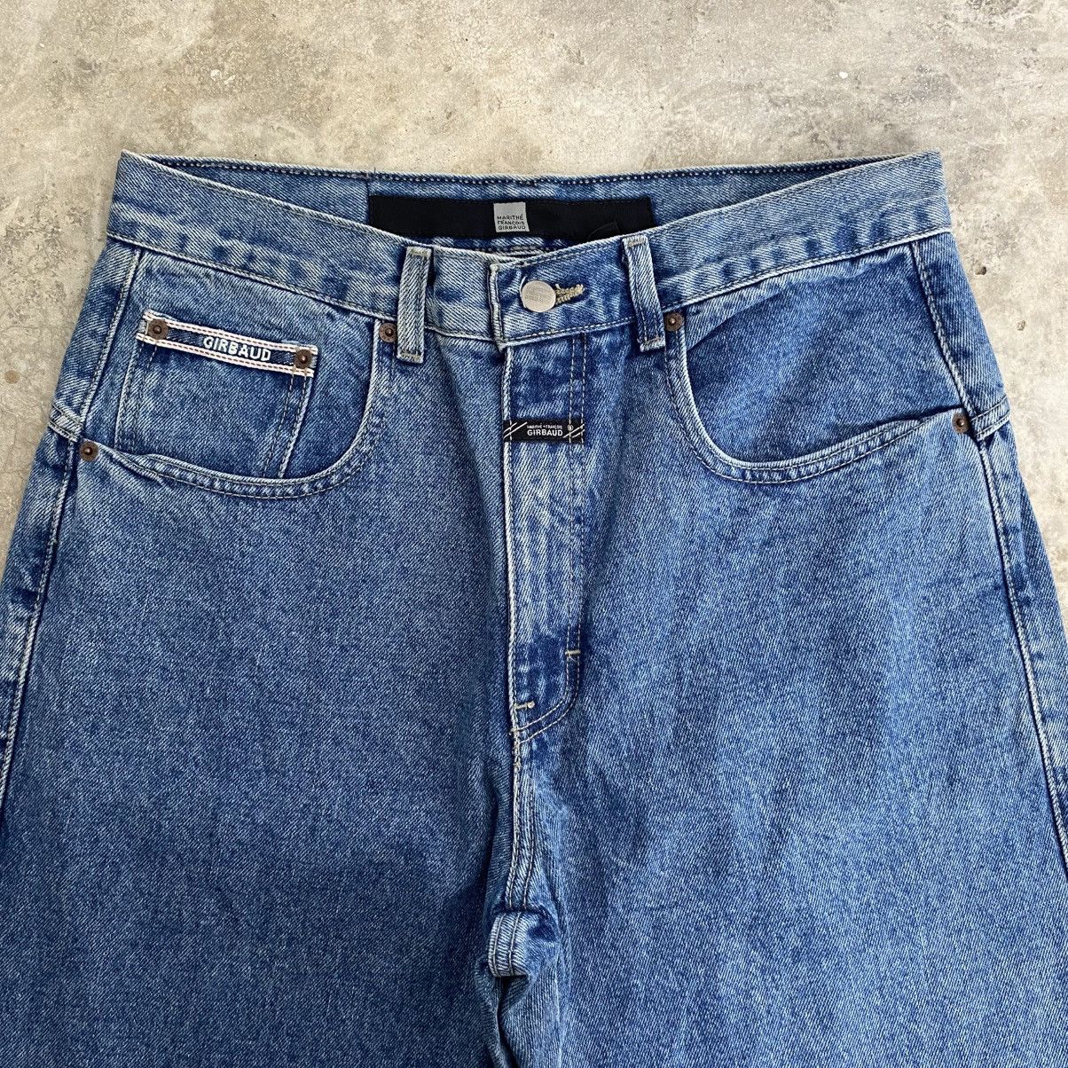 Marithe + Francois Girbaud 2000’s MFG Stonewashed Blue Baggy Denim Wide Vintage Jeans Size US 32 / EU 48 - 5 Thumbnail