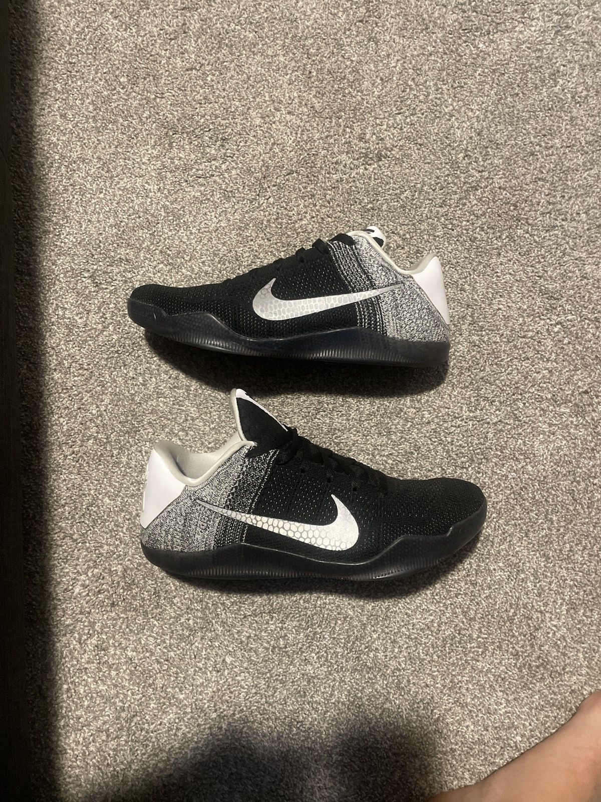image of Kobe Mentality x Nike Kobe 11 Low Last Emperor Shoes in Black, Men's (Size 13)