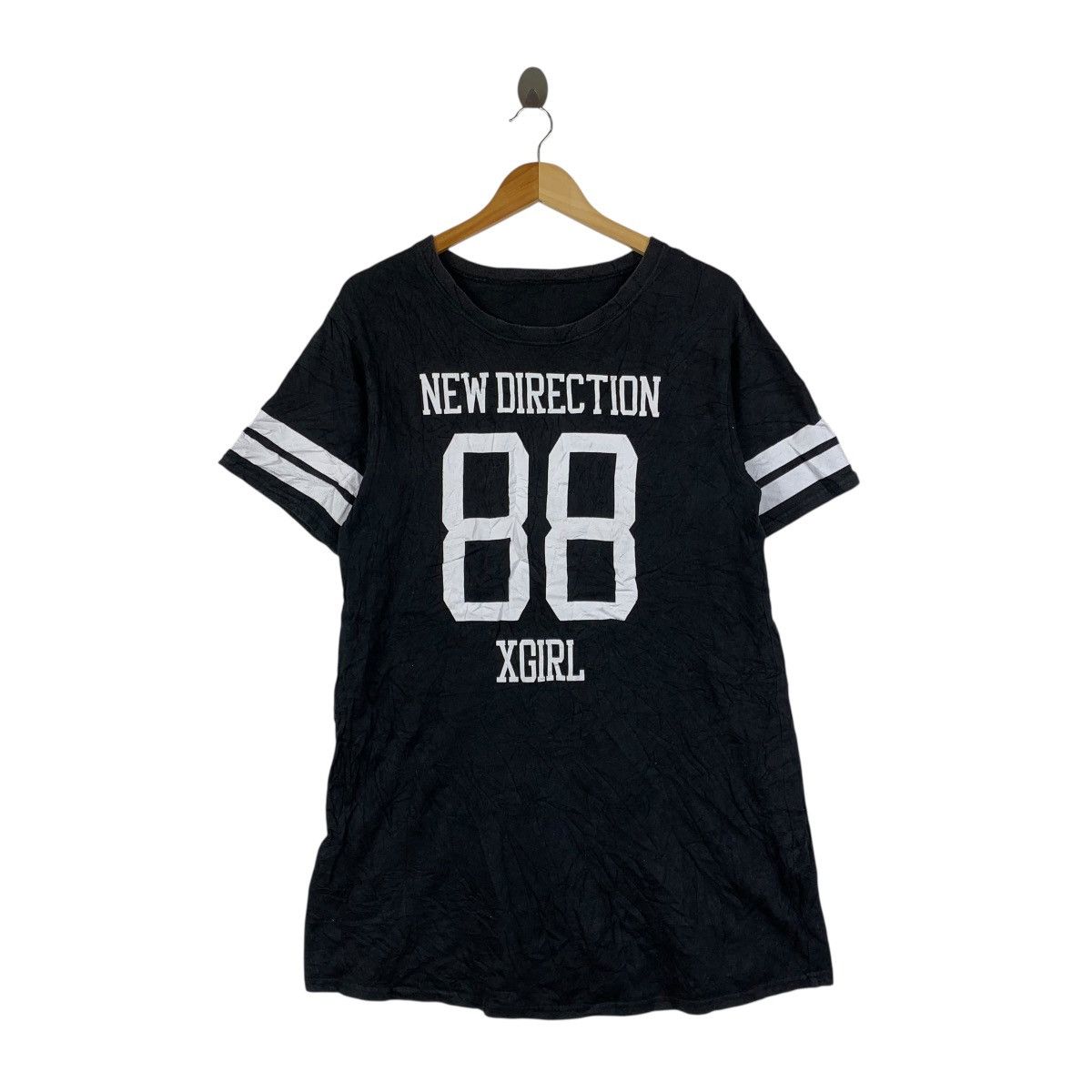 Vintage X-GIRL Next Stage “New Direction 88” Jersey Tee Shirt Size US M / EU 48-50 / 2 - 1 Thumbnail