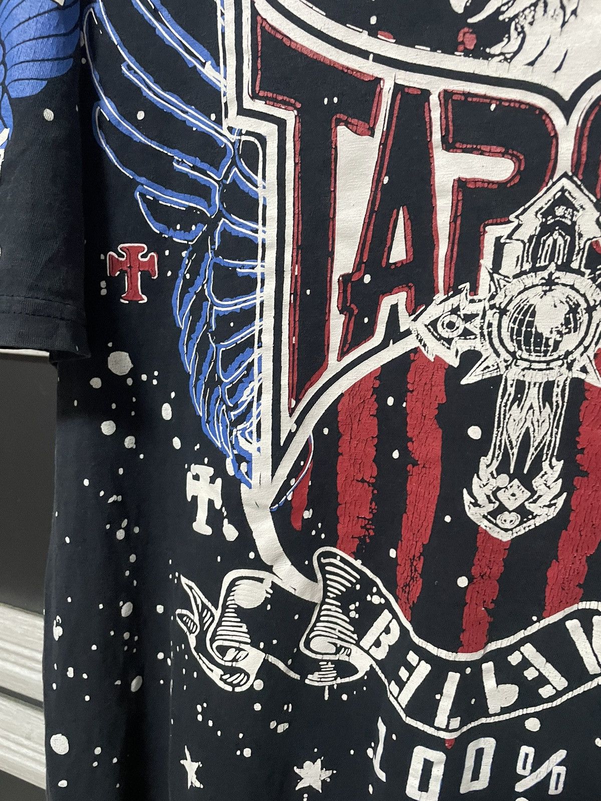 Tapout × Vintage Distressed Tapout Underdogs Tee All Over Print Y2K T Shirt Size US M / EU 48-50 / 2 - 10 Thumbnail