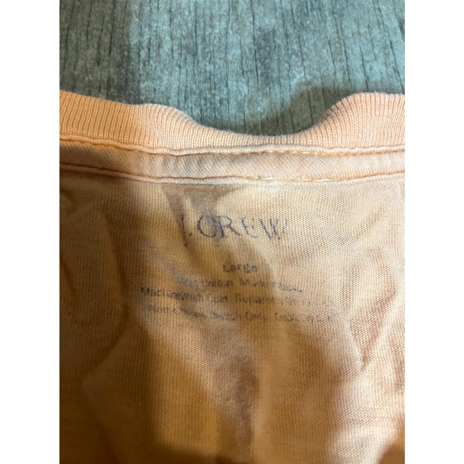 J.Crew J.CREW Top Unisex Adults XL Orange Long Sleeve Crew Neck Pullover T-Shirt Casual 48" Chest Classic Size XL / US 12-14 / IT 48-50 - 2 Thumbnail