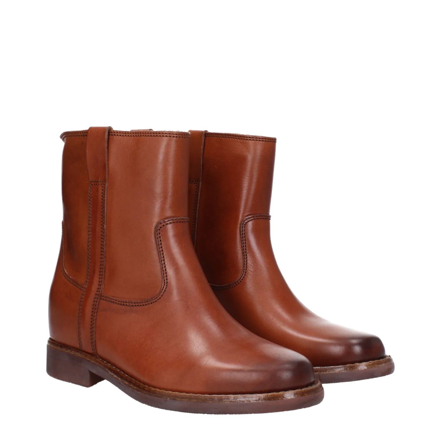 Isabel Marant ob1o1e1124 Leather Ankle Boots in Brown Size US 7 / IT 37 - 2 Thumbnail