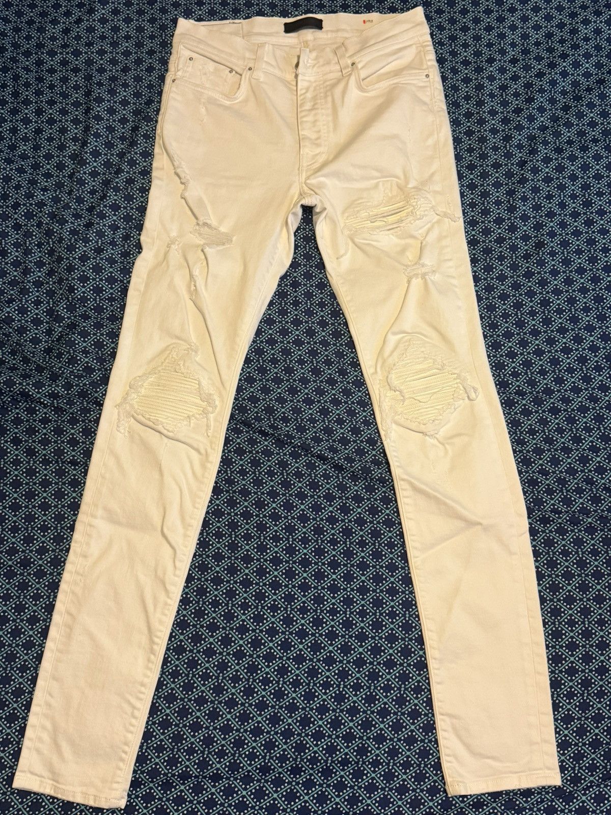 Amiri White MX1 Size US 32 / EU 48 - 1 Thumbnail