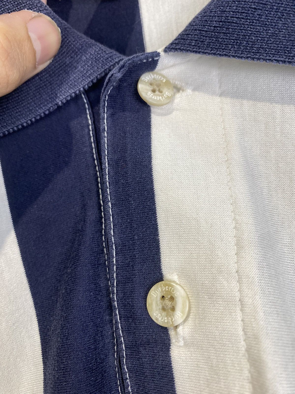 Burberry × Burberry Prorsum × Vintage Burberry Striped Polos Tee Size US M / EU 48-50 / 2 - 5 Thumbnail
