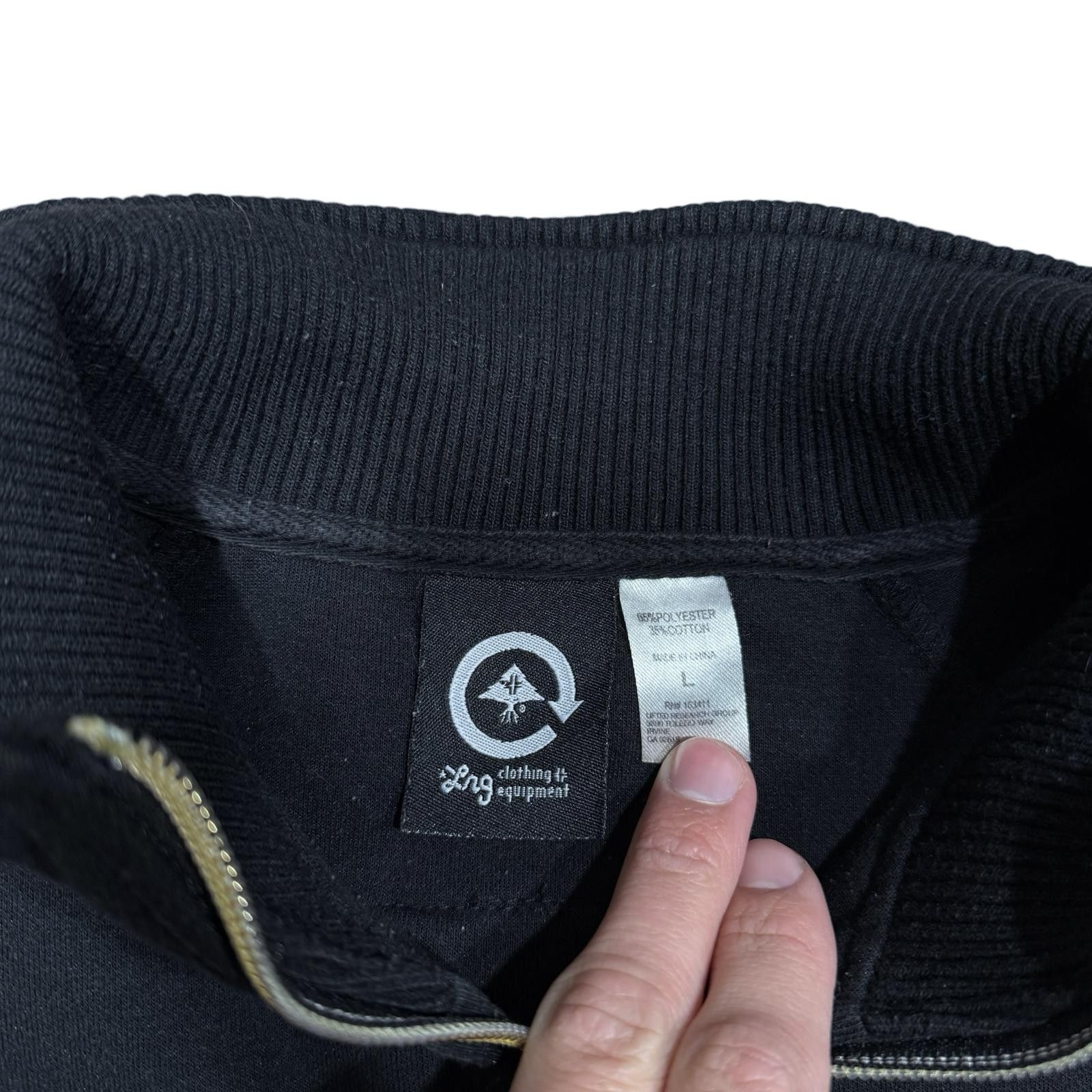 Designer LRG Rasta Y2K Black Zip-Up Jacket with Gold Zipper Size US L / EU 52-54 / 3 - 3 Thumbnail