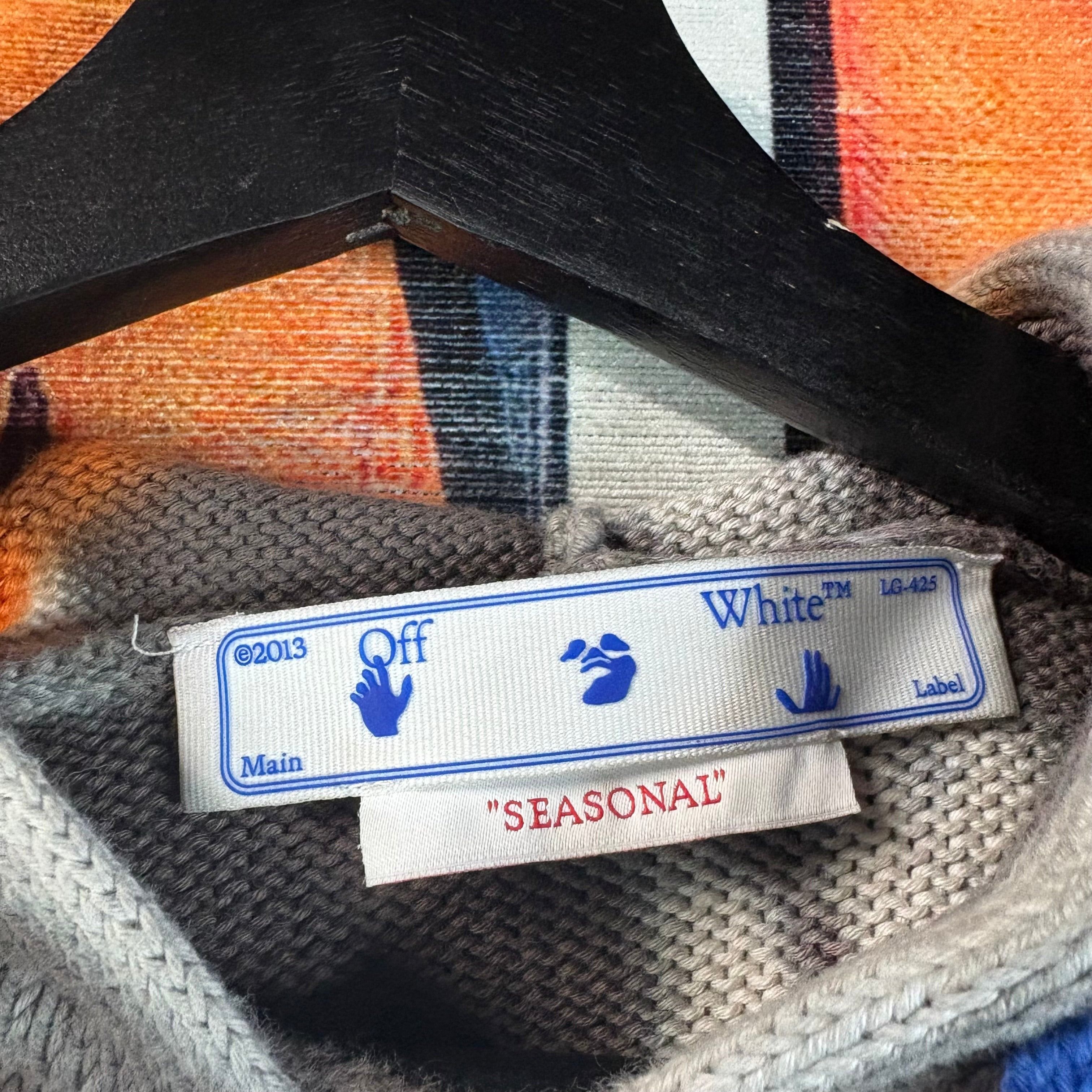 Off-White Off White Diagram Tie Dye Knit Hoodie Size XS Size US XS / EU 42 / 0 - 2 Thumbnail