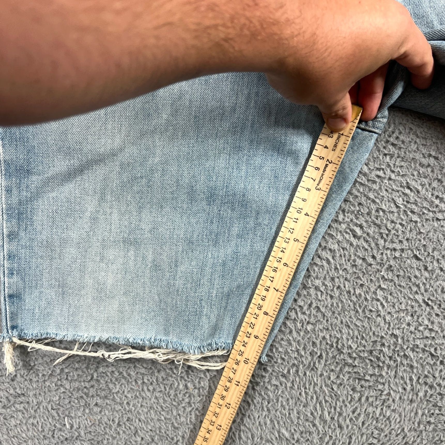Express Express Shorts 32 Blue Denim Jean Bermuda Beach Summer Mens Size US 32 / EU 48 - 6 Thumbnail