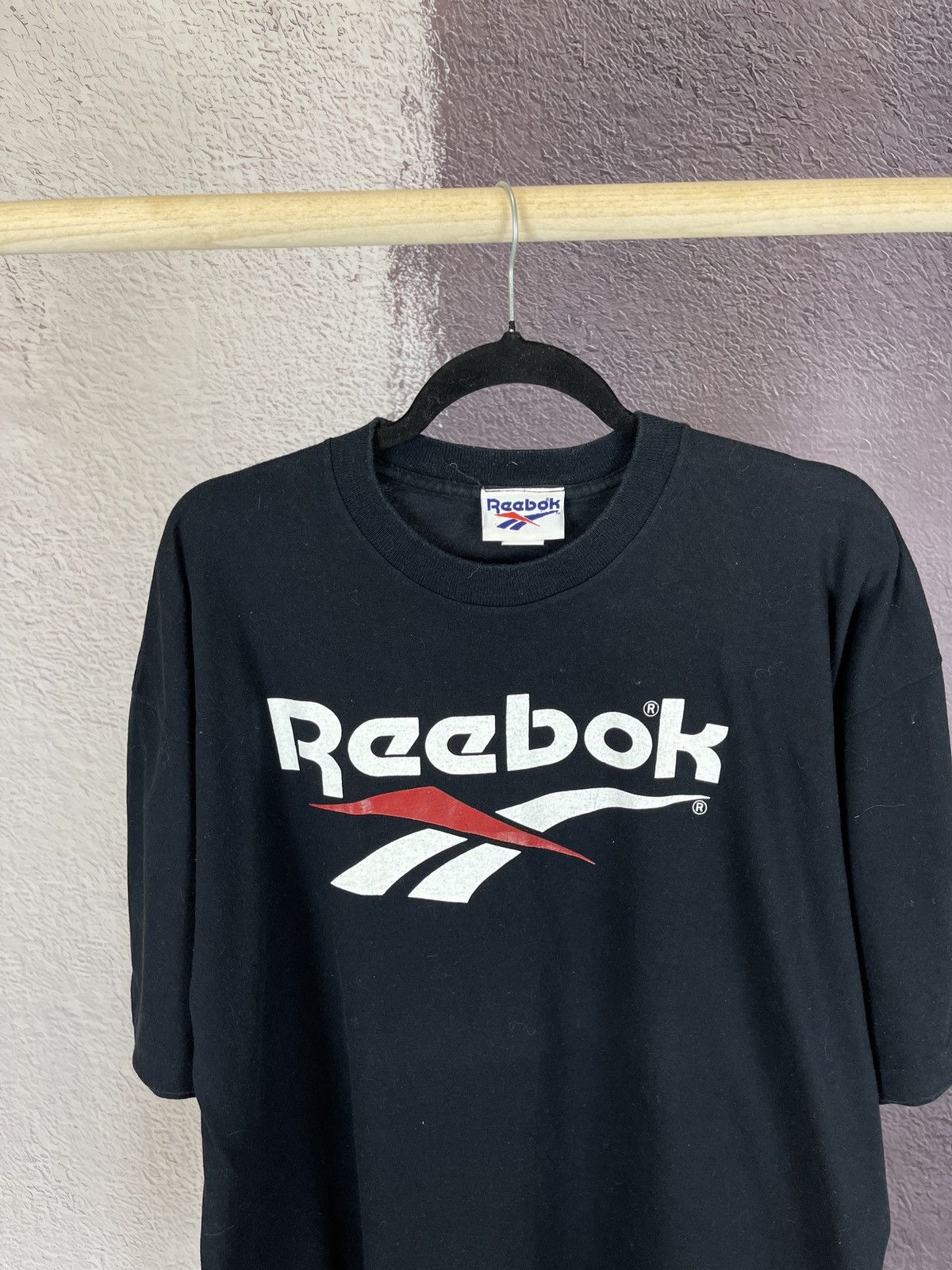 Reebok Reebok vintage 90s made in USA big logo tee shirt Size US XL / EU 56 / 4 - 2 Thumbnail
