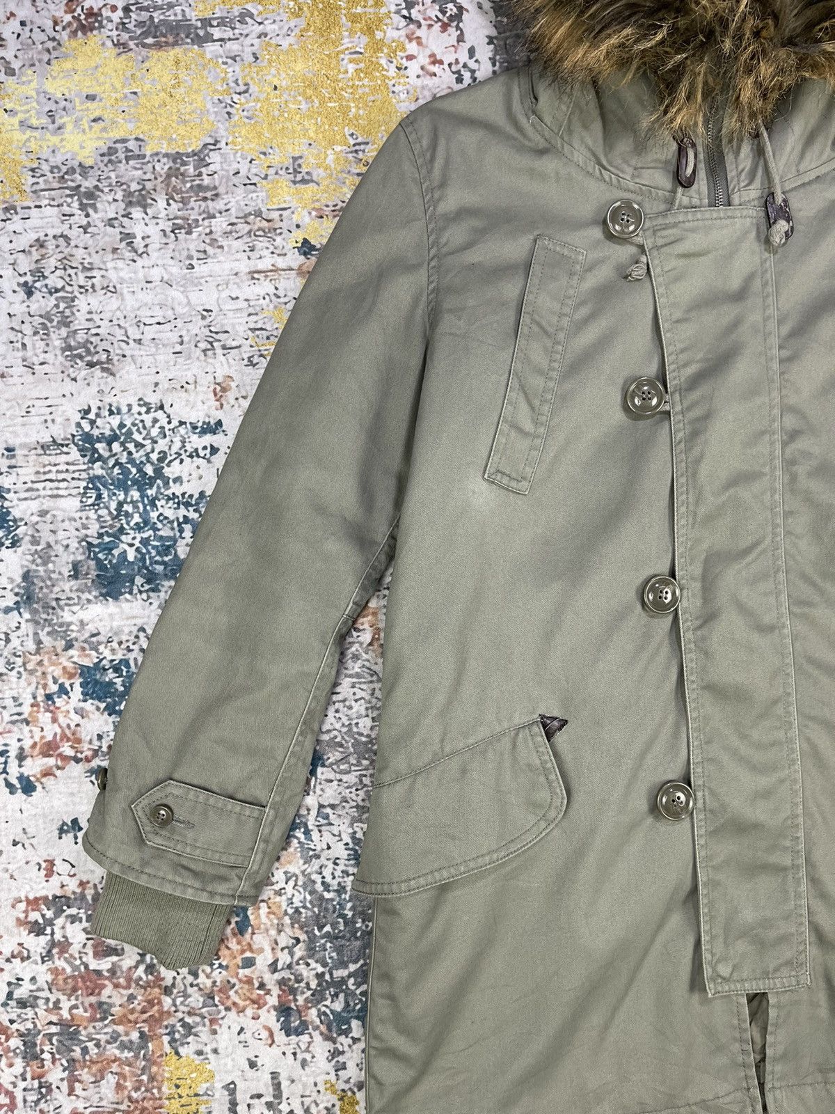 Hypebeast Rush Hour Faux Fur Snorkel Down Parka Jackets Size L / US 10 / IT 46 - 4 Thumbnail