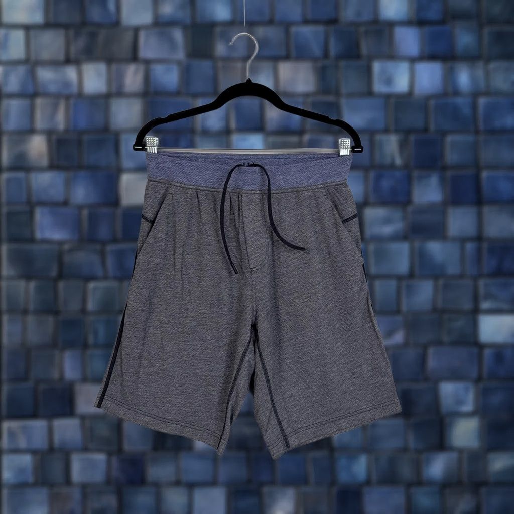 Lululemon Lululemon Shorts Mens Medium Gray Athletic Knit Drawstring Pockets Running Gym Size US 31 - 1 Thumbnail