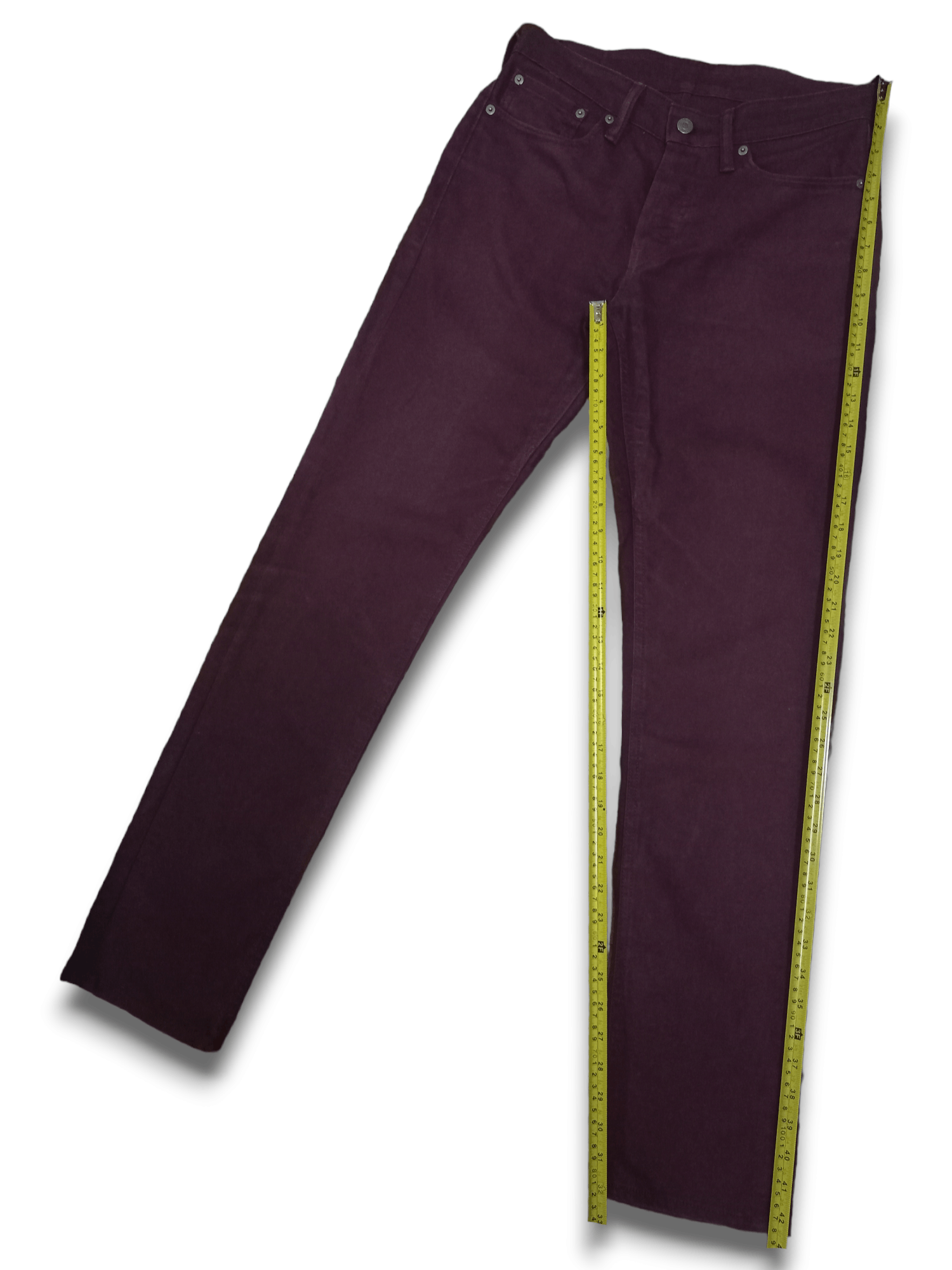 Levi's × Levi's Vintage Clothing Vintage Levis 511 Slim Style Maroon Denim Pants Size US 30 / EU 46 - 11 Thumbnail