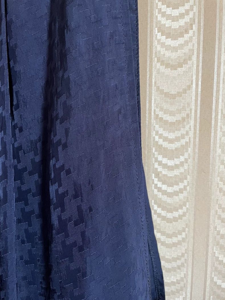 Comme des Garcons Comme des Garcons size M Houndstooth blue dress skirt plea Size 23" - 5 Thumbnail