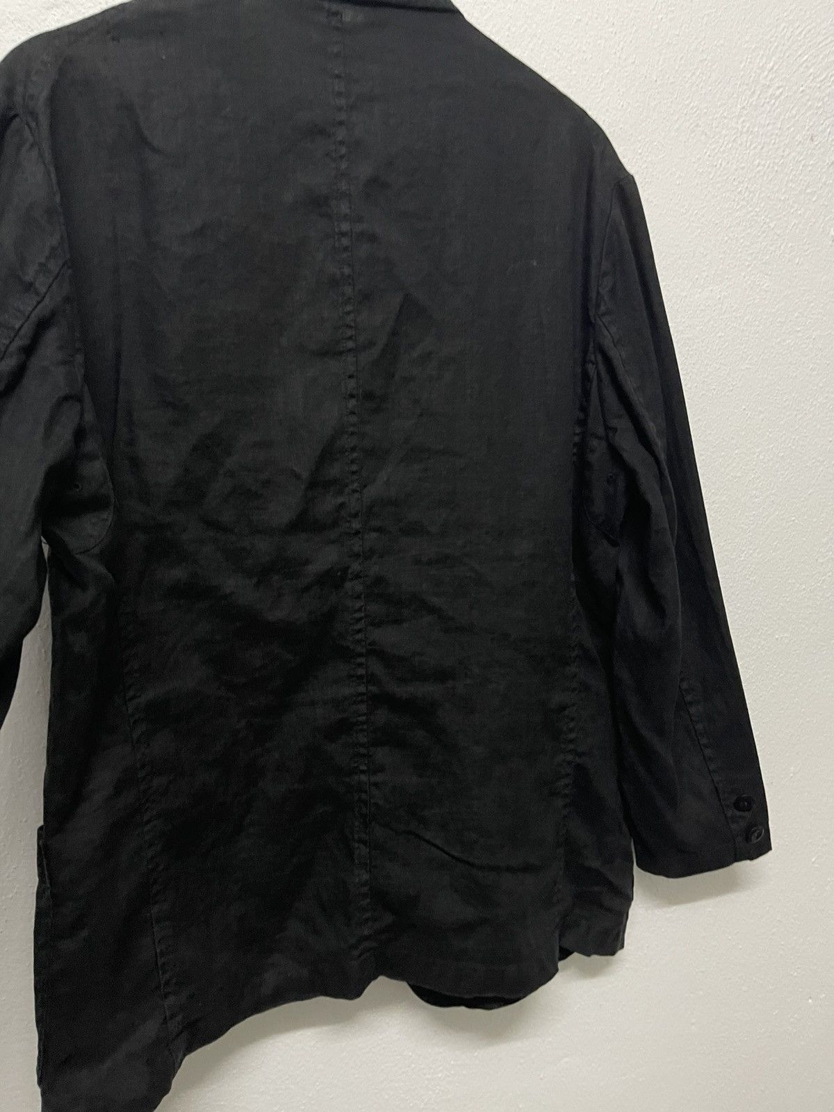 Yohji Yamamoto 80s YOHJI YAMAMOTO LINEN BLAZZER JACKET RARE Size L / US 10 / IT 46 - 19 Thumbnail