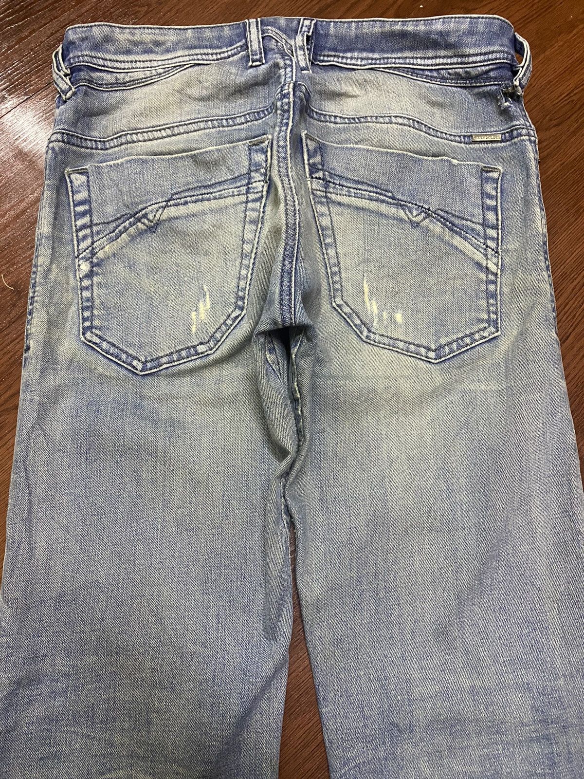 Other Vintage Diesel Faded Wash Distressed Denim Slim Jeans Size US 30 / EU 46 - 4 Thumbnail
