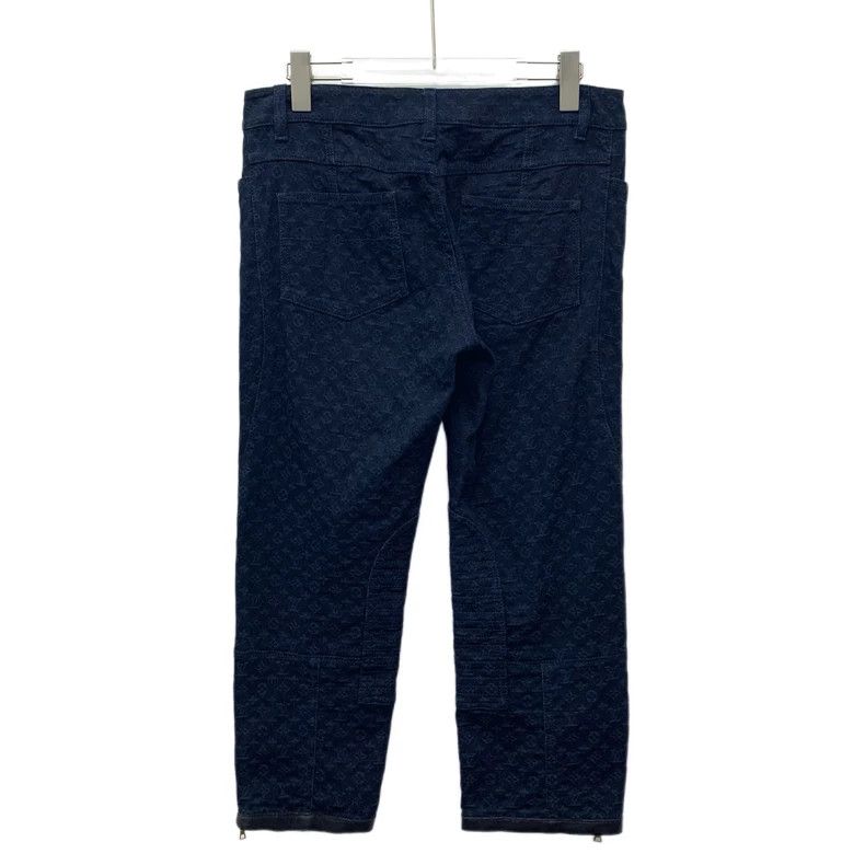 Louis Vuitton Louis Vuitton Navy logo embossed full-print cotton slacks Size US 42 / EU 58 - 2 Thumbnail