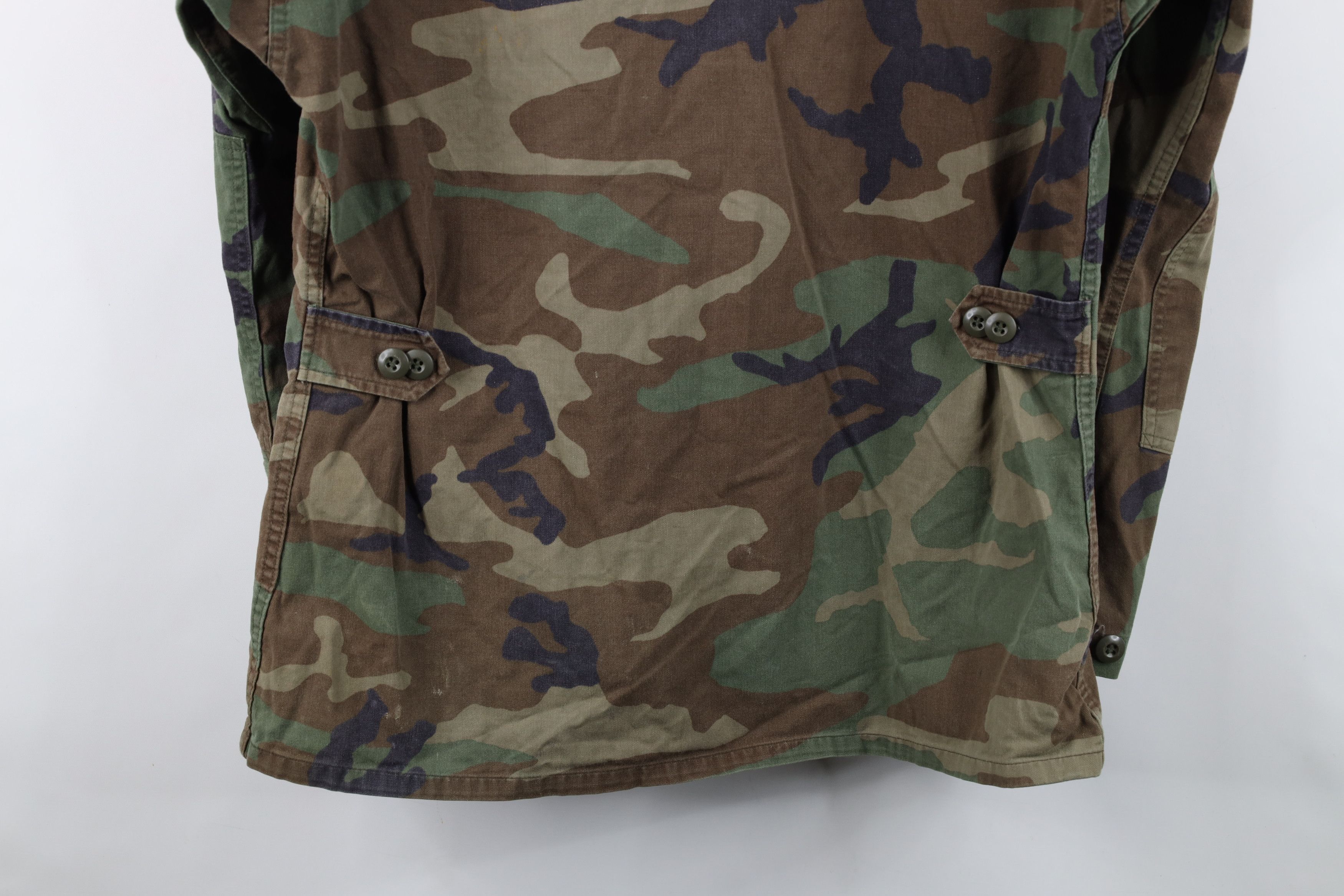 Vintage Vintage 90s Issued Woodland Camouflage Combat Jacket USA Size US M / EU 48-50 / 2 - 17 Thumbnail