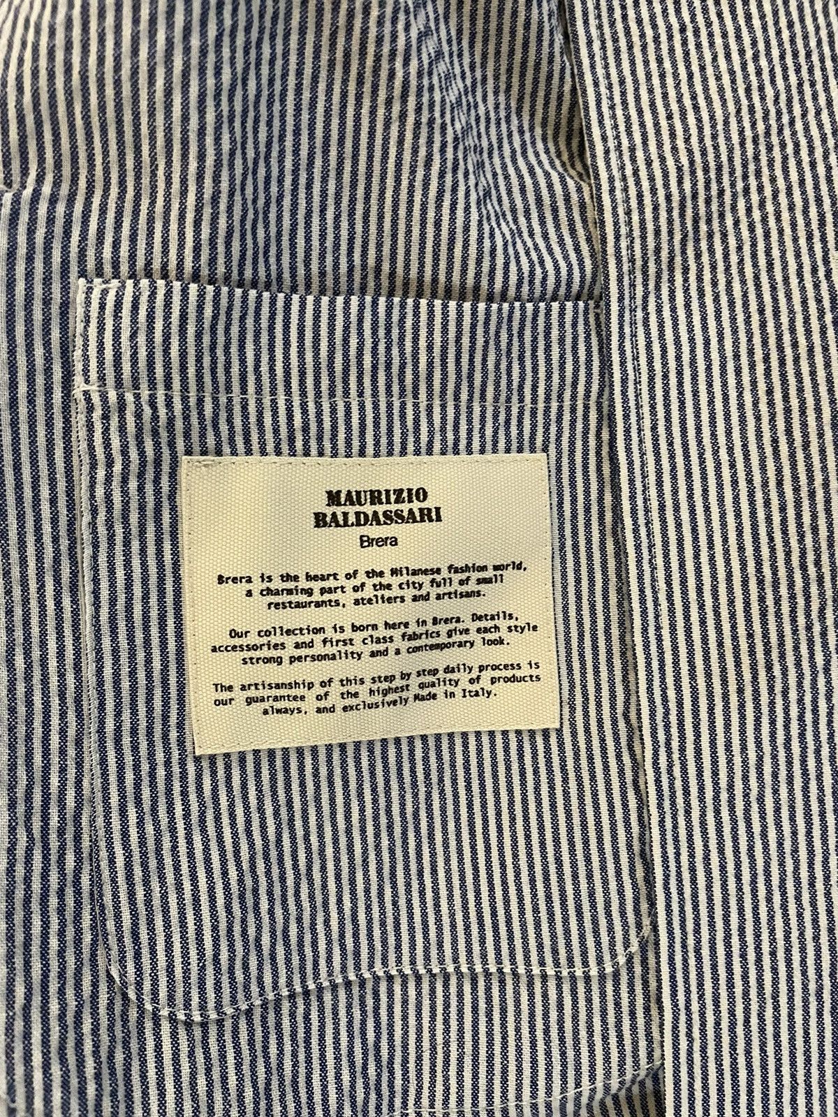 Maurizio Baldassari Soft Wool Seersucker Shacket / Jacket Size 46R - 8 Thumbnail