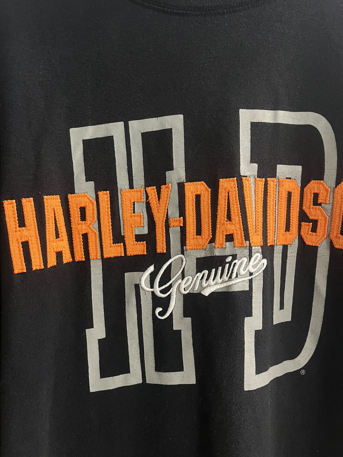 Harley Davidson Vintage Harley Davidson Embroidered w Side Stripe Tshirt Size US XXL / EU 58 / 5 - 3 Thumbnail