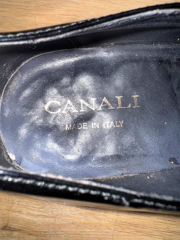 Canali Canali Italy Patent Leather Black Loafers Flats Moccasins 42 Size US 9 / EU 42 - 10 Thumbnail