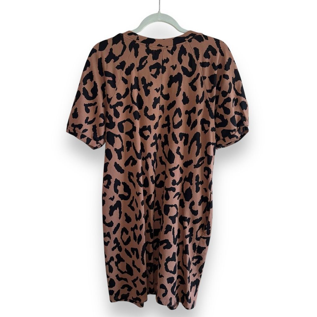 Velvet NWT Velvet By Graham & Spencer Renee Puff Dress Sz M in Camel & Black Leopard Size M / US 6-8 / IT 42-44 - 10 Thumbnail