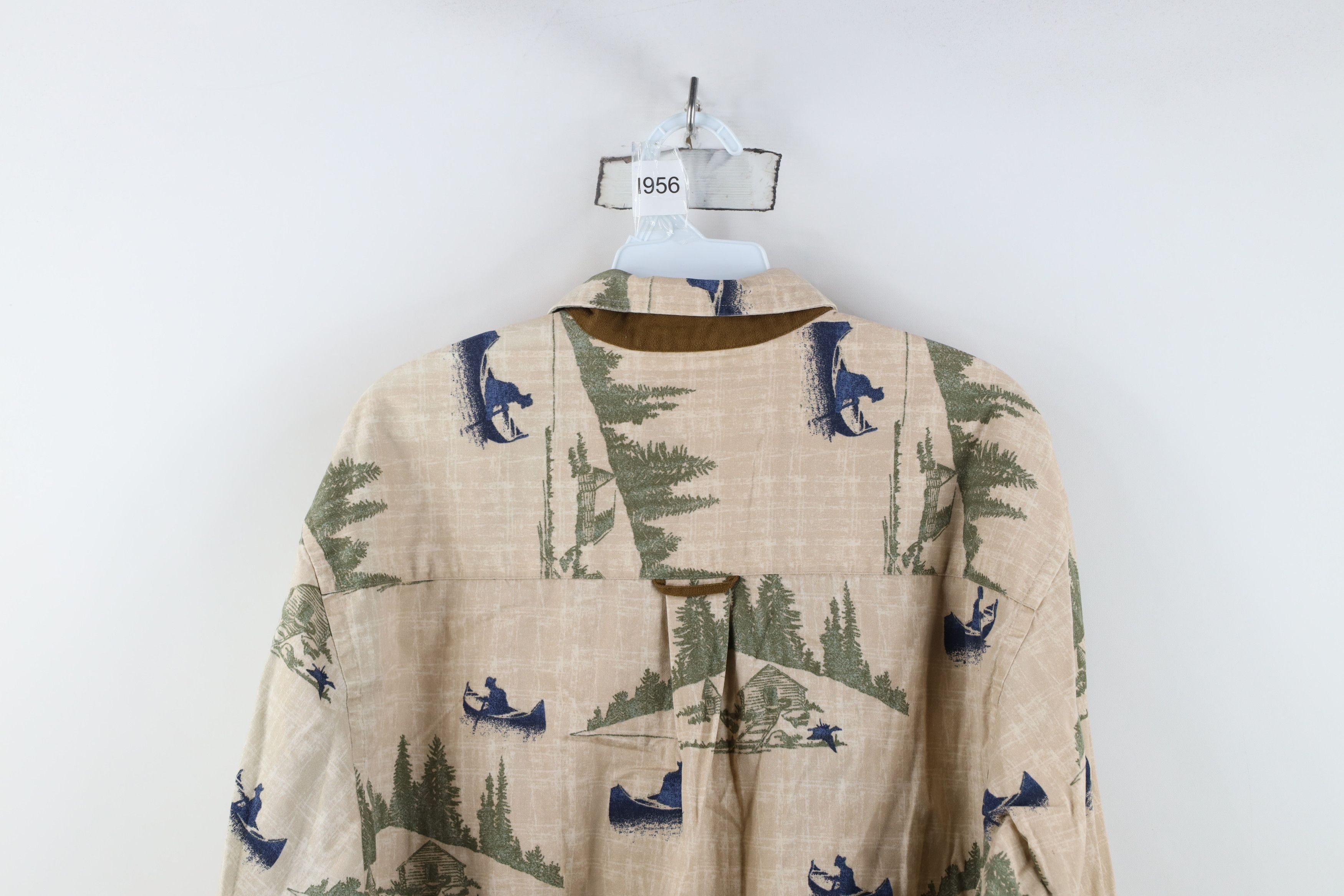 Vintage Vintage Streetwear Nature All Over Print Button Down Shirt Size US L / EU 52-54 / 3 - 13 Thumbnail