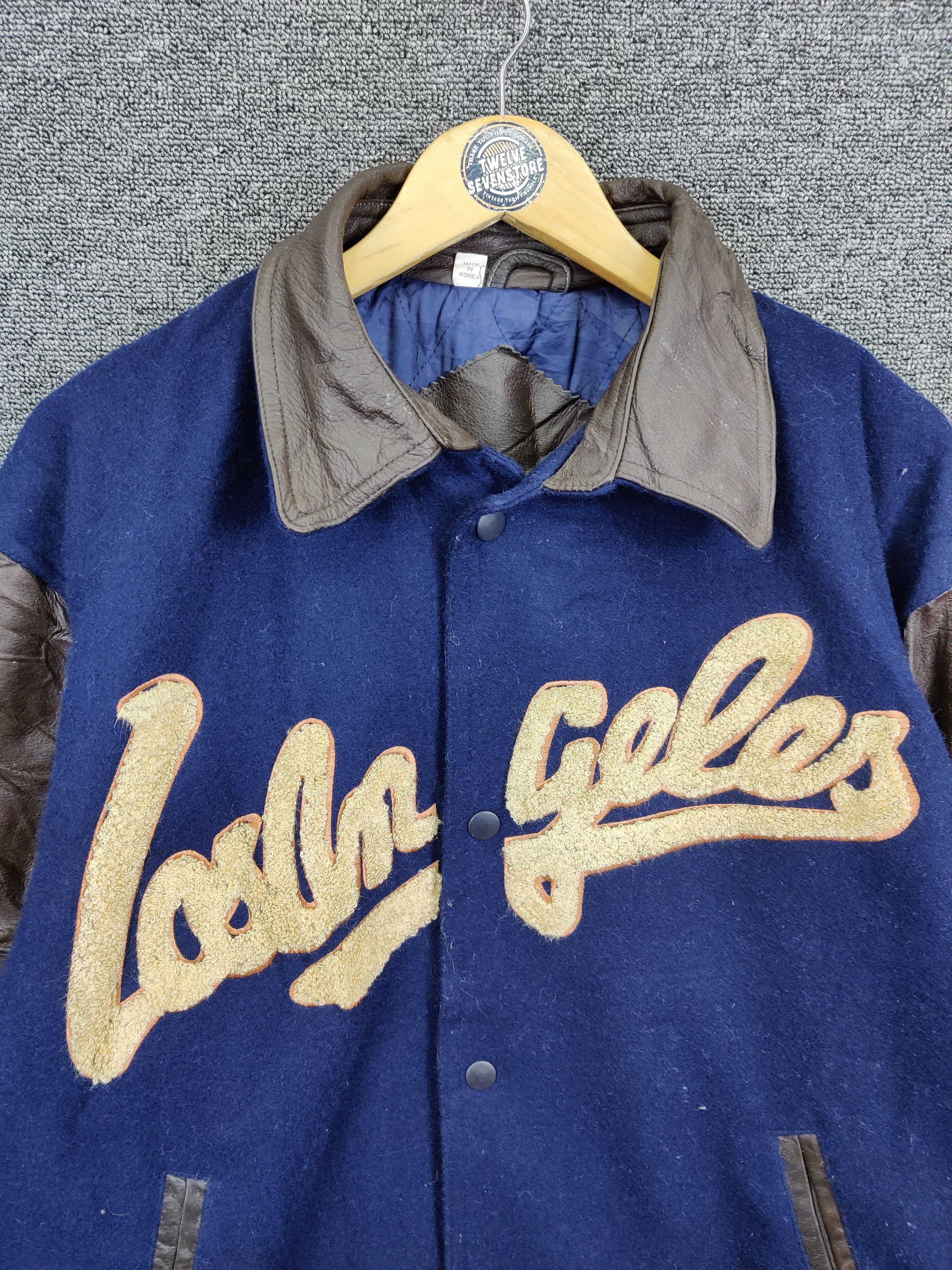 American Apparel Vintage American Los Angeles Wool Varsity Leather Jacket Size US L / EU 52-54 / 3 - 8 Thumbnail