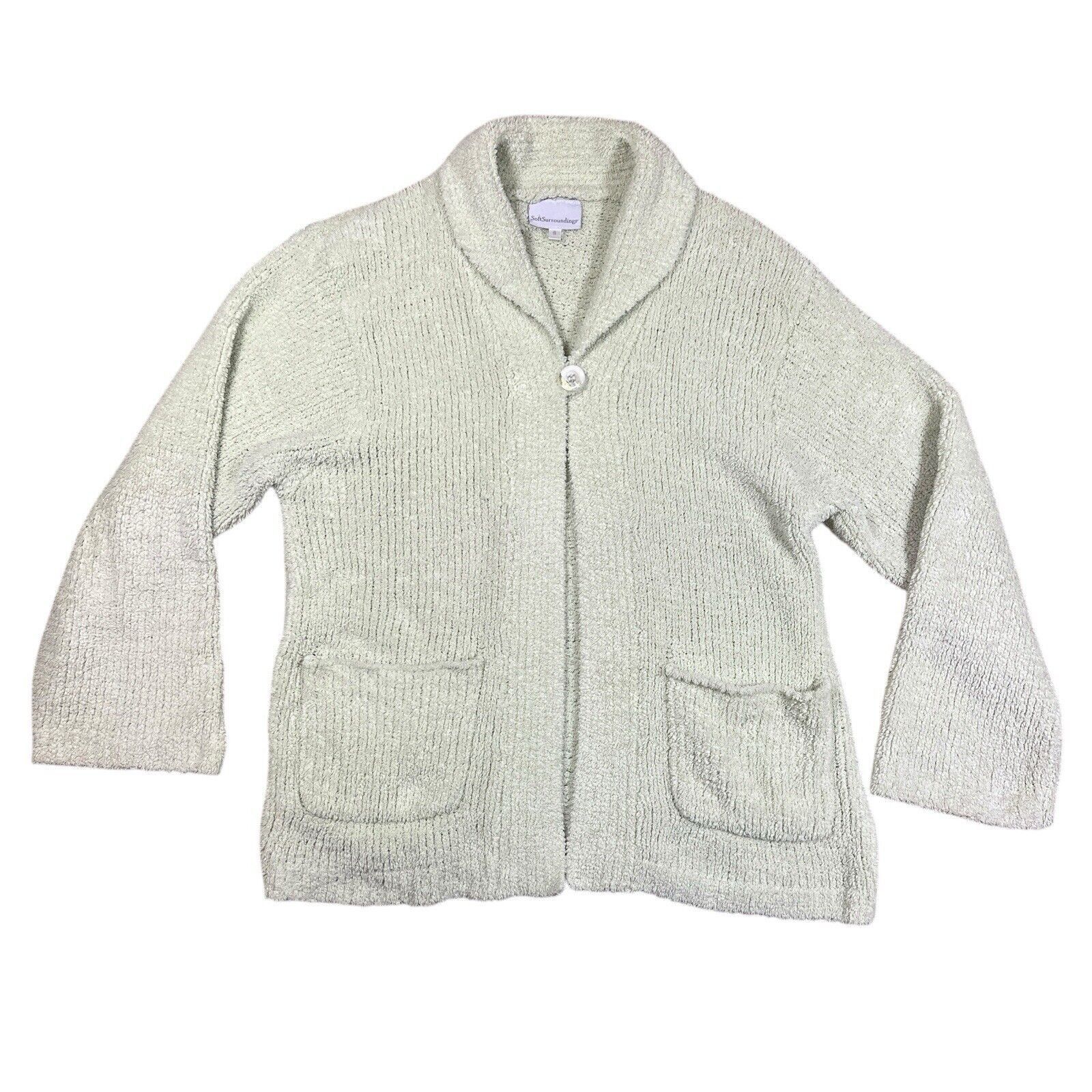 Other SOFT SURROUNDINGS Light Green Cardigan Loungewear Size Small Size S / US 4 / IT 40 - 1 Thumbnail