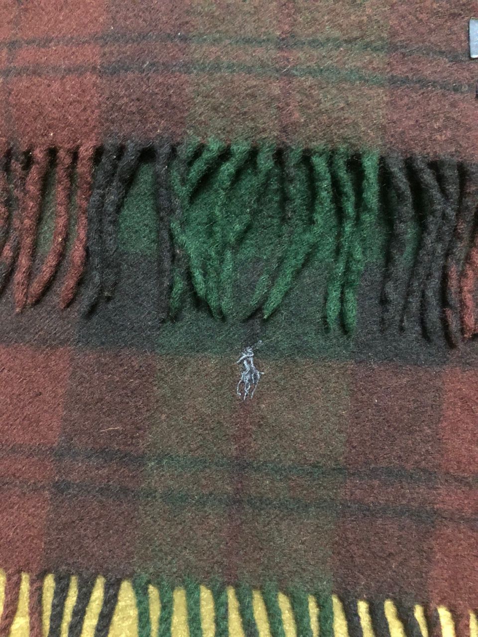 Polo Ralph Lauren × Ralph Lauren × Ralph Lauren Blue Label Vtg Polo Ralph Lauren Lambswool Tartan Multicolor Muffler Size ONE SIZE - 6 Thumbnail