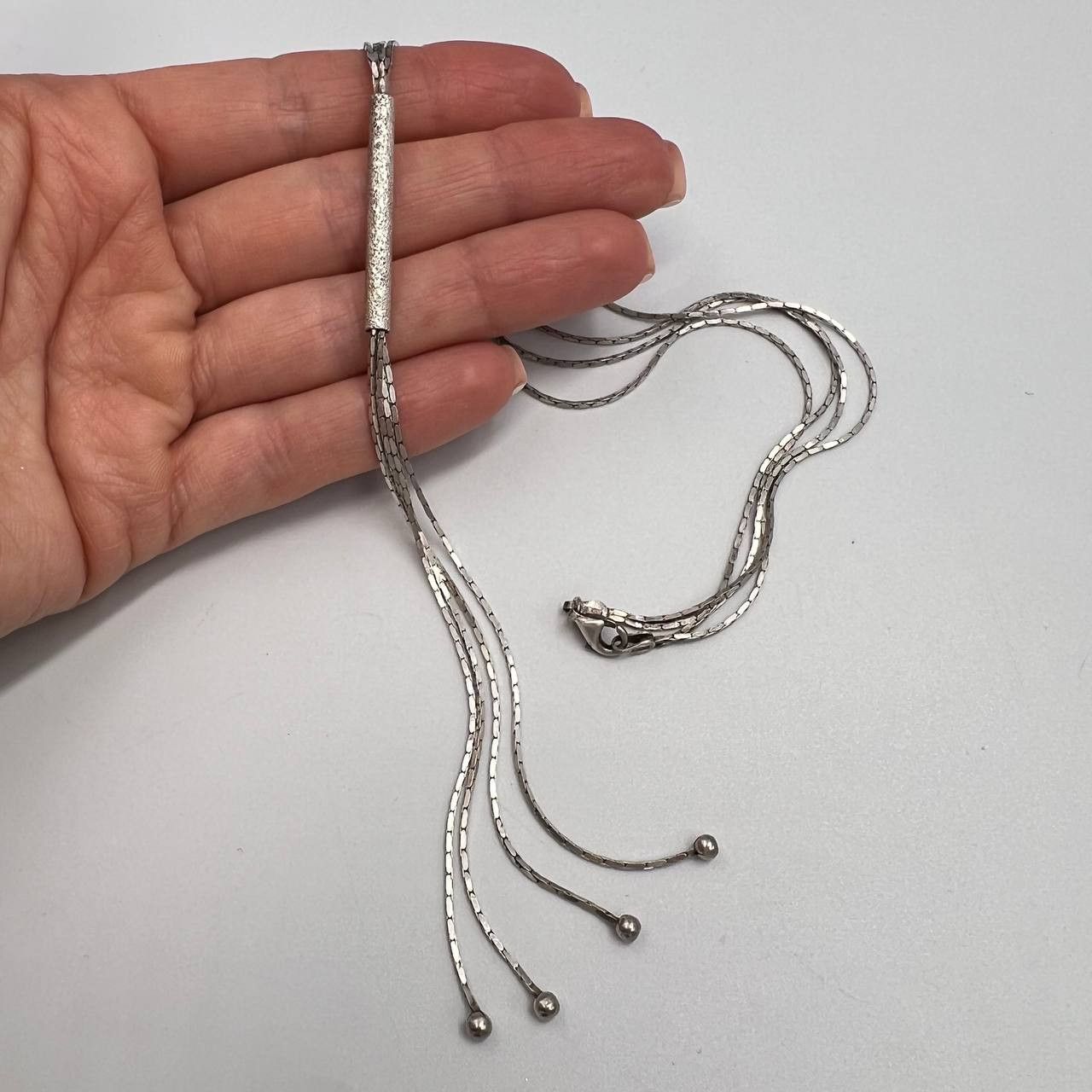 Vintage Sterling Silver 925 Chain Necklace Marked 10.8g