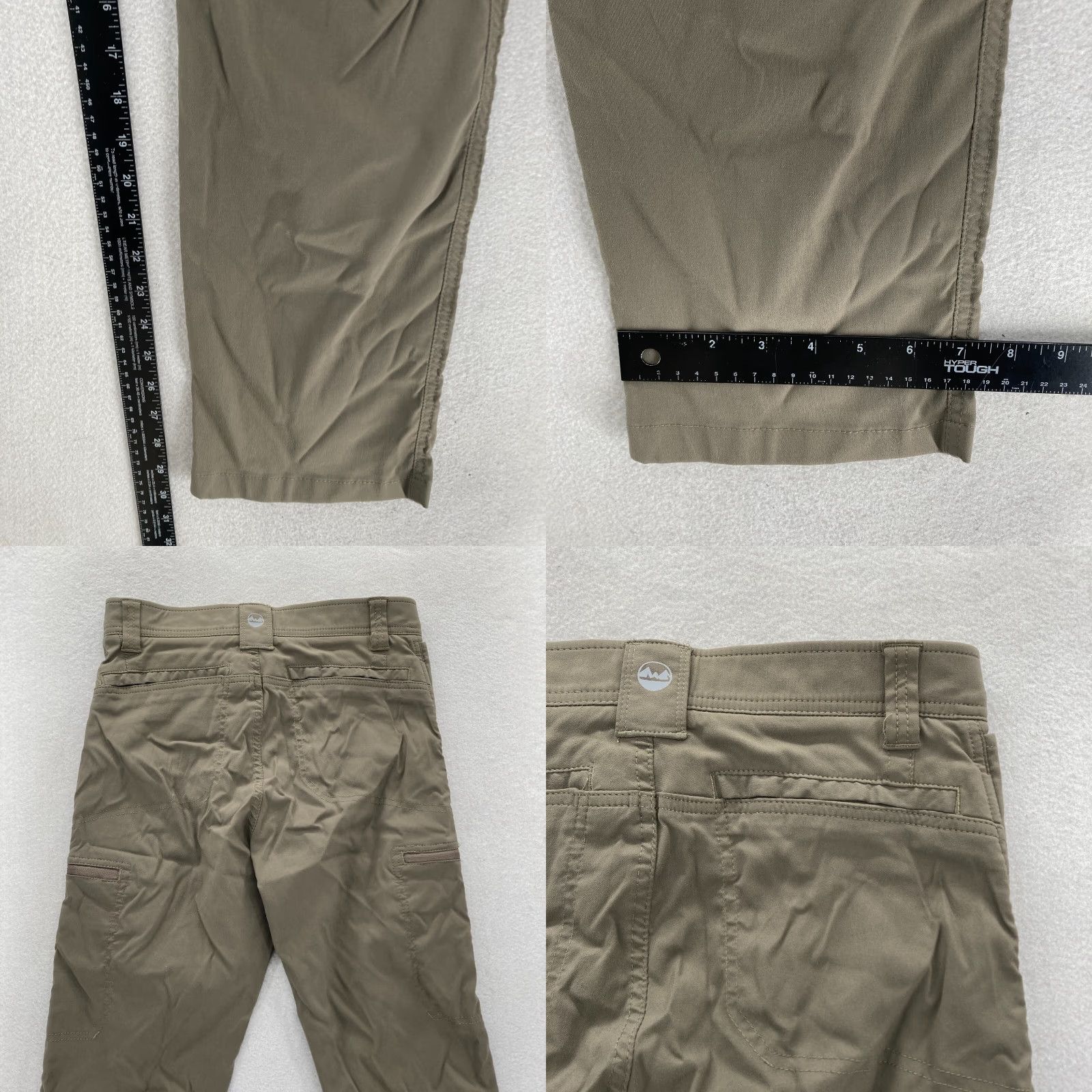 Wrangler Wrangler Outdoor Series Hiking Pants Mens 29x30 Brown Stretch Nylon Cargo Travel Size US 29 - 8 Thumbnail